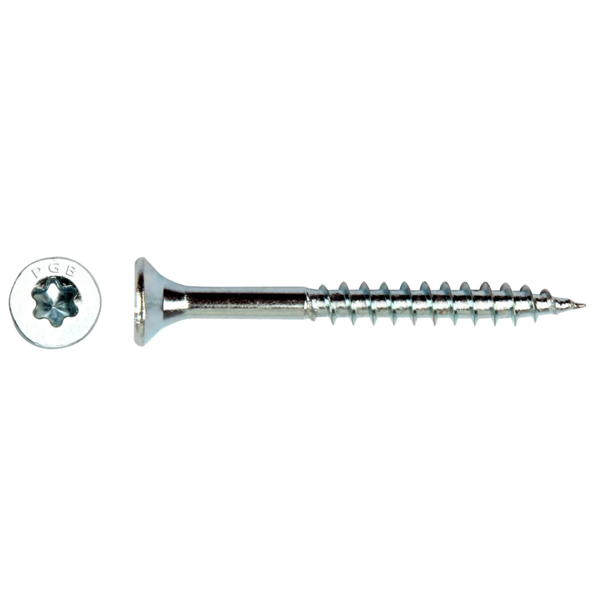 PGB Vis de plaques de plâtre VZK-T * 6.00 x 120/72 blanc tête fraisée Torx deeldraad (100)