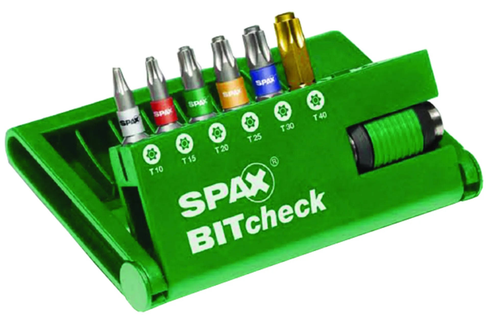 ABC SET SPAX NIEUWE BITSEN + RAPIDADAPTER (T10+T15+T20+T15+T25+T30+T40)