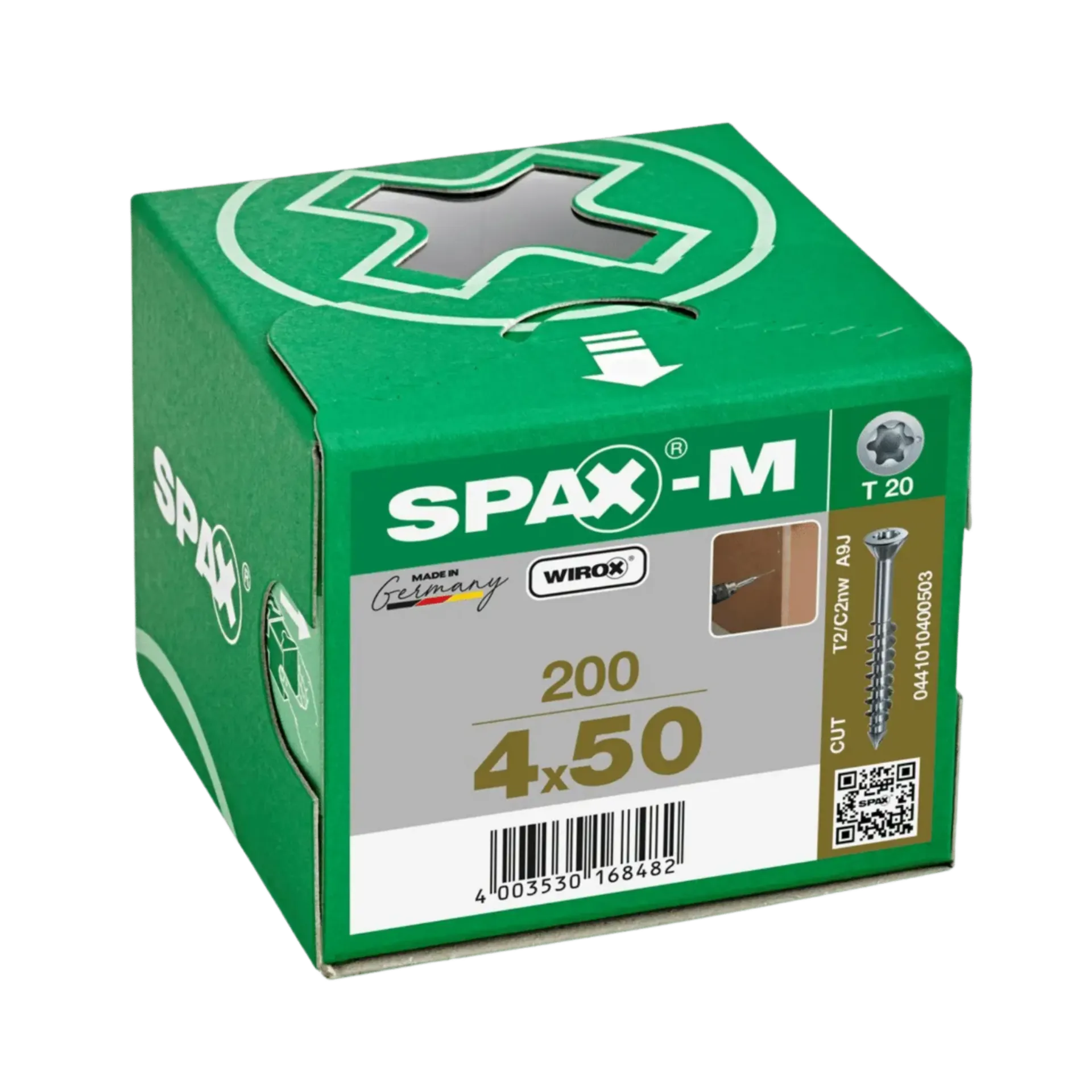 MDF-schroef deeldraad verzonken kop 4,0x50 TX20 Wirox 200st