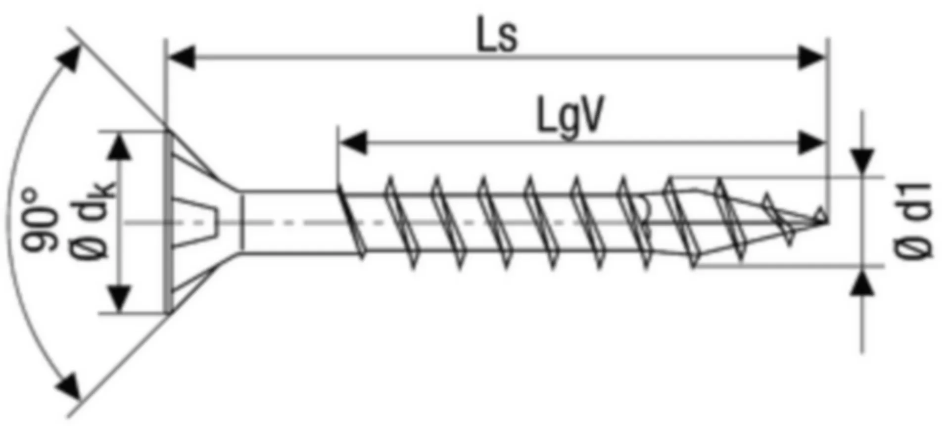 Houtschroef voldraad verzonken kop 4,0x70 PZ2 Wirox 500st