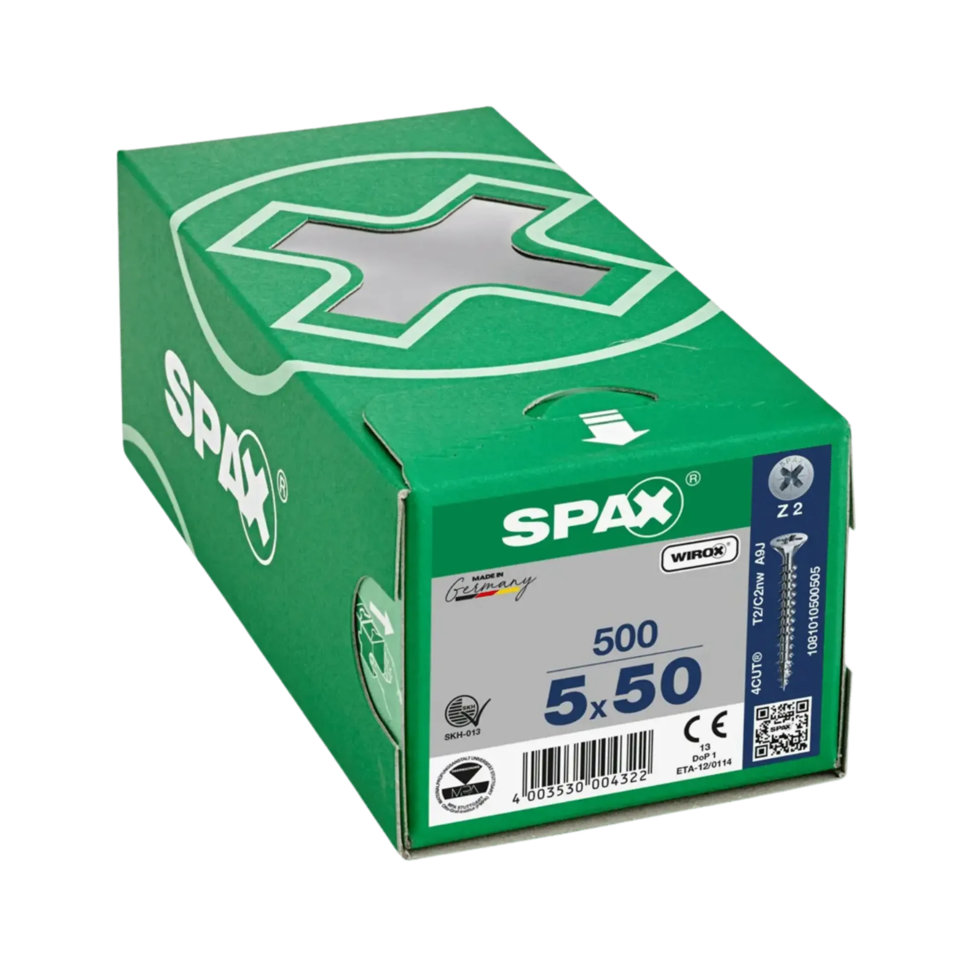 Houtschroef voldraad verzonken kop 5,0 TX20 Wirox