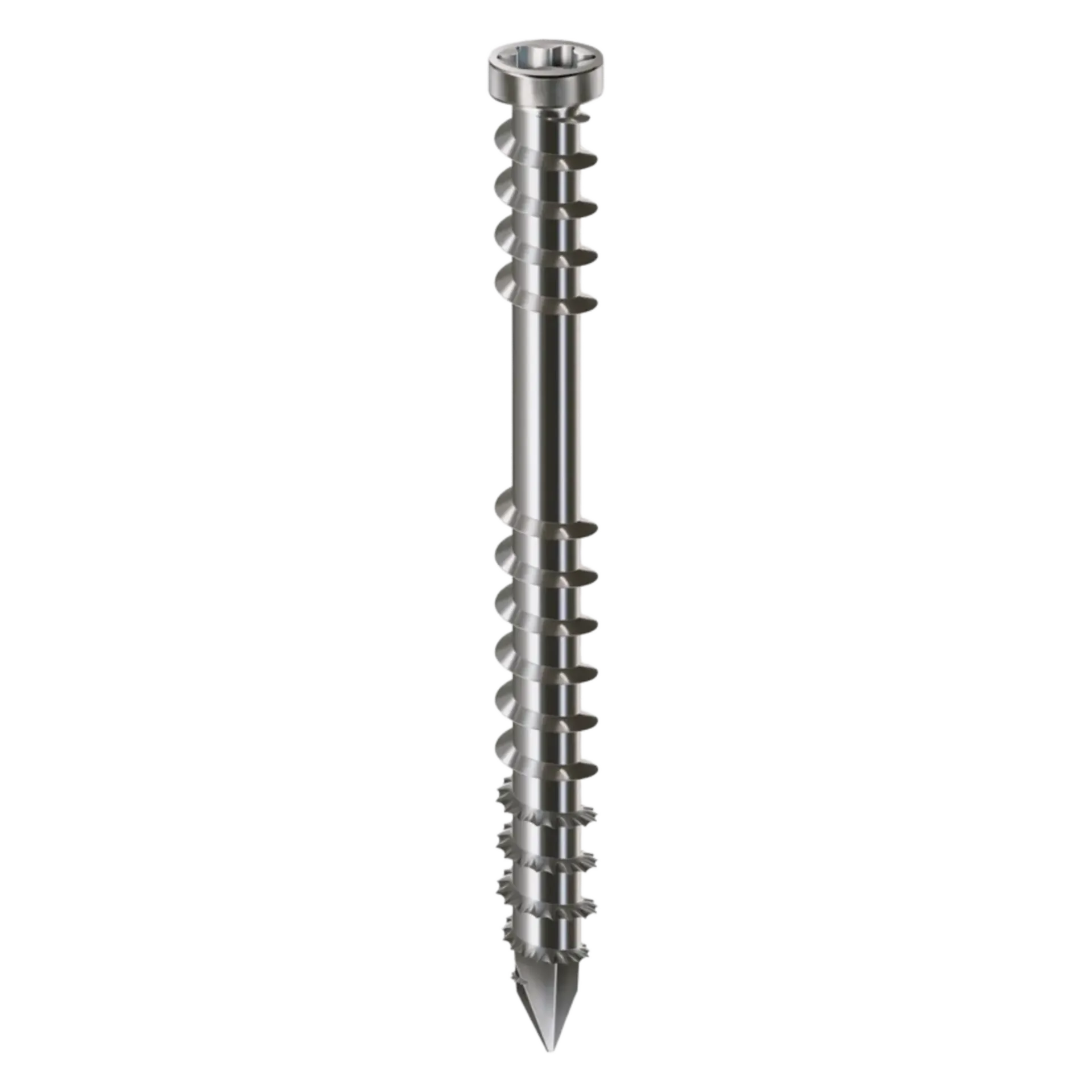 Terrasschroef fixeerdraad cylinderkop 5,0x60 TX25 inox 100st