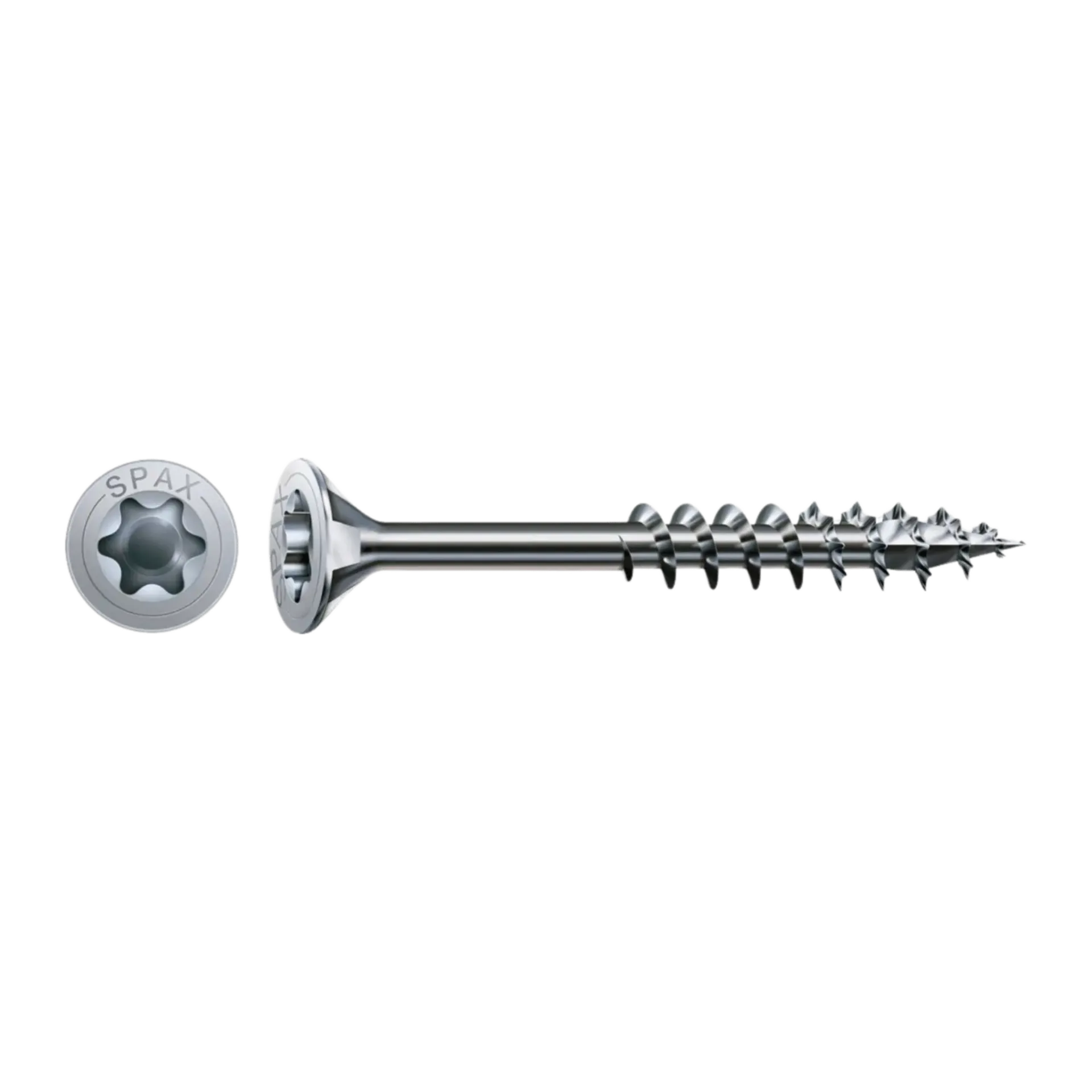 Houtschroef deeldraad verzonken kop 6,0x100/61mm TX20 inox A2 100st Houtschroef deeldraad verzonken kop 6,0x100/61mm TX20 inox A2 100st