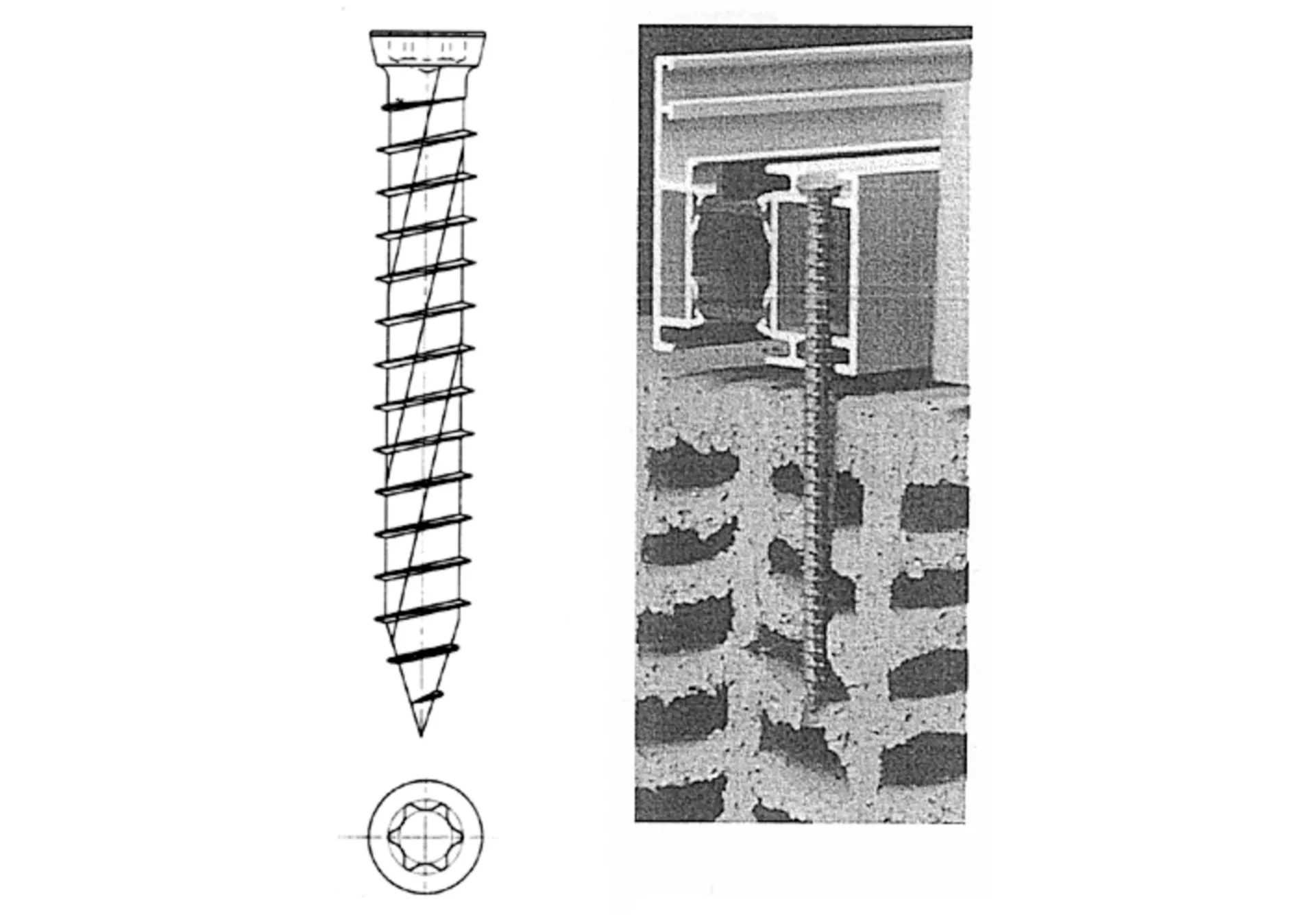 Ejot RA-U vis d’ancrage direct tête fraisée Torx T30 (7,5 x 100 mm)