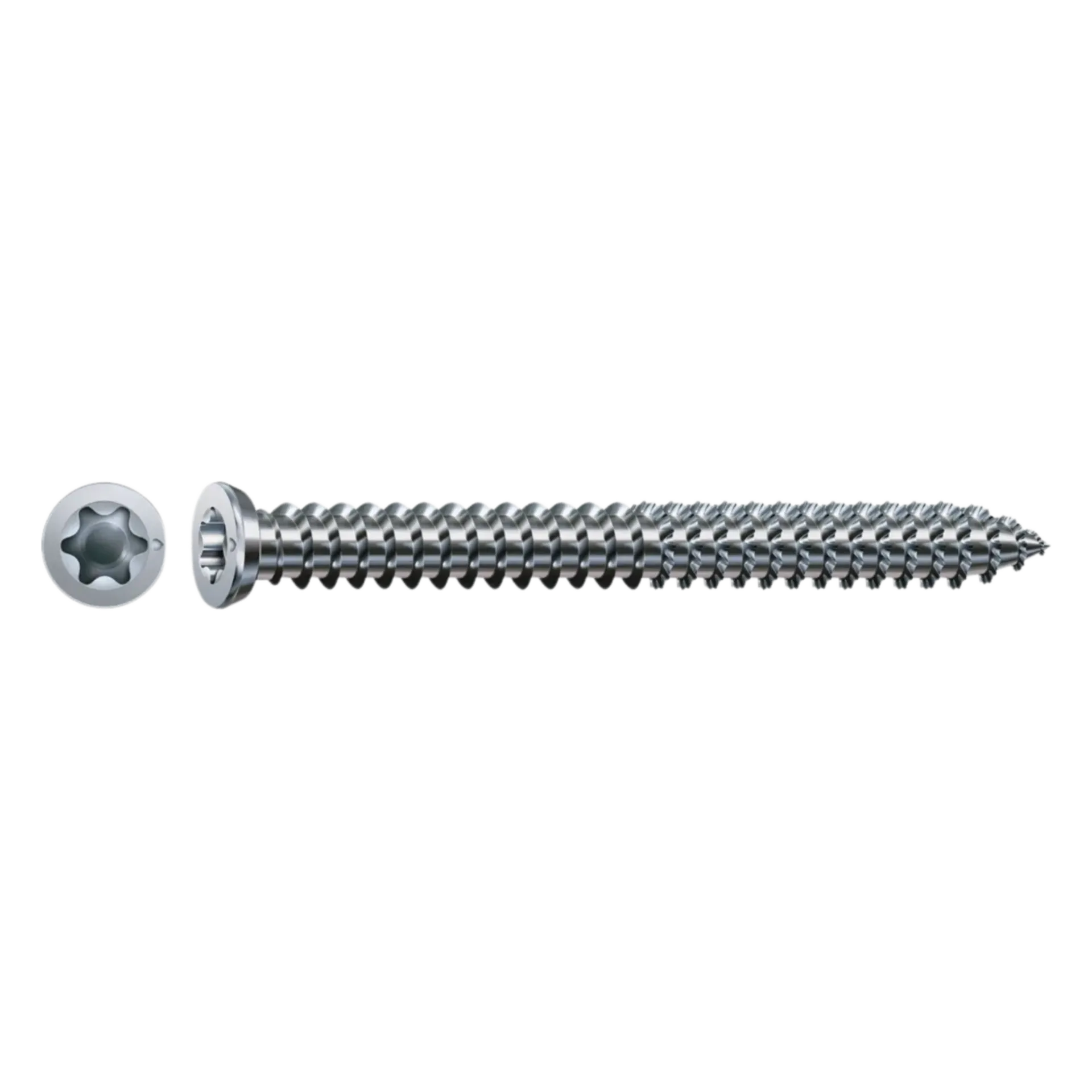 Kozijnschroef 7,5x210mm T-star TX30 voldraad Wirox verzonken cilinderkop 100st