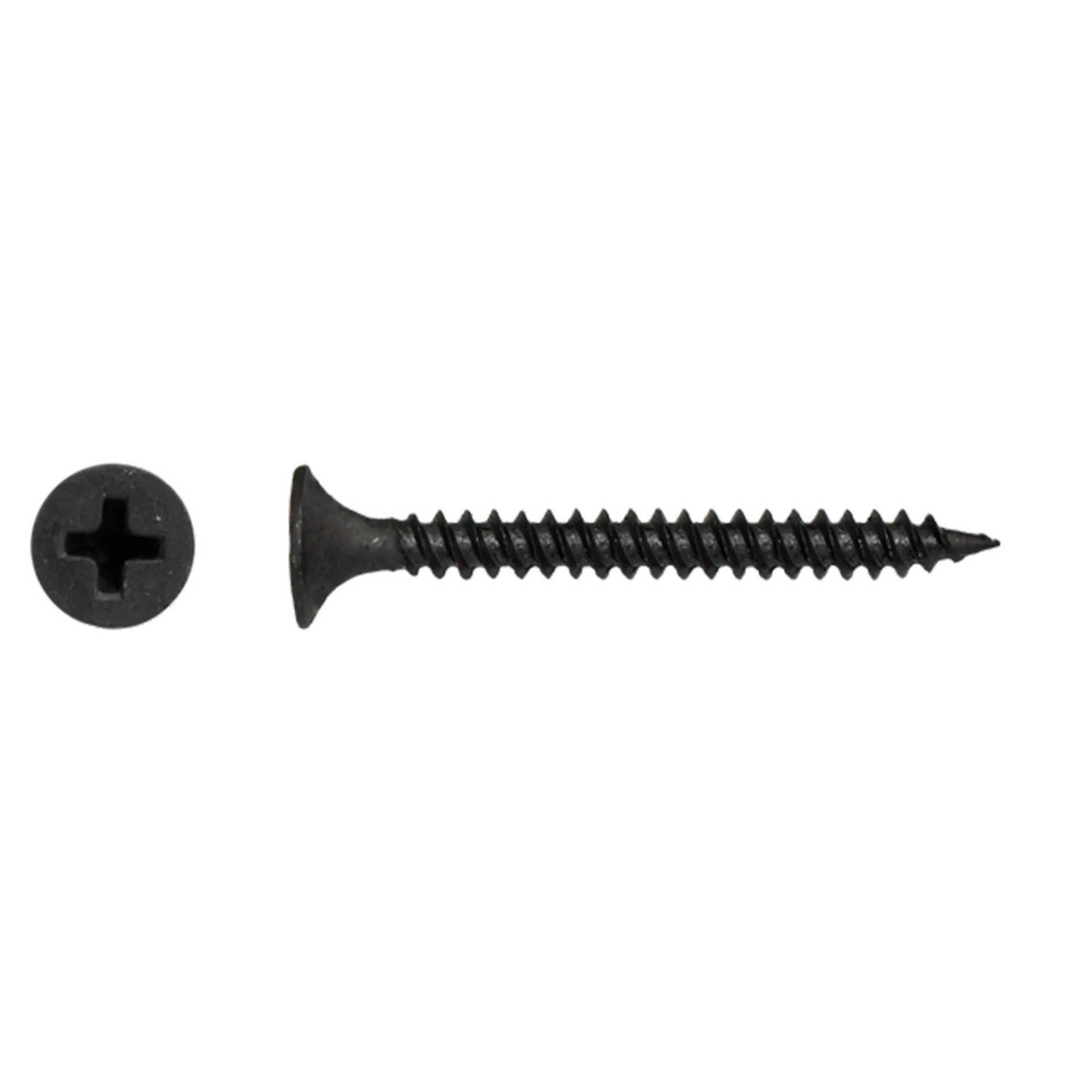 Houtschroef 4.0 x 40 voldraad verzonken kop PZ zwart (200st)