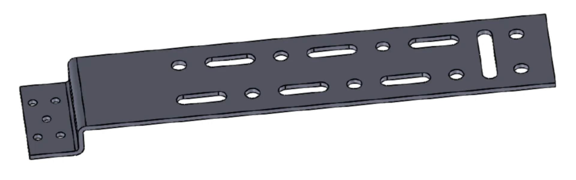 MS Decoupe raamanker (doorgezet, schroefbaar, 300 x 60 x 3 mm)