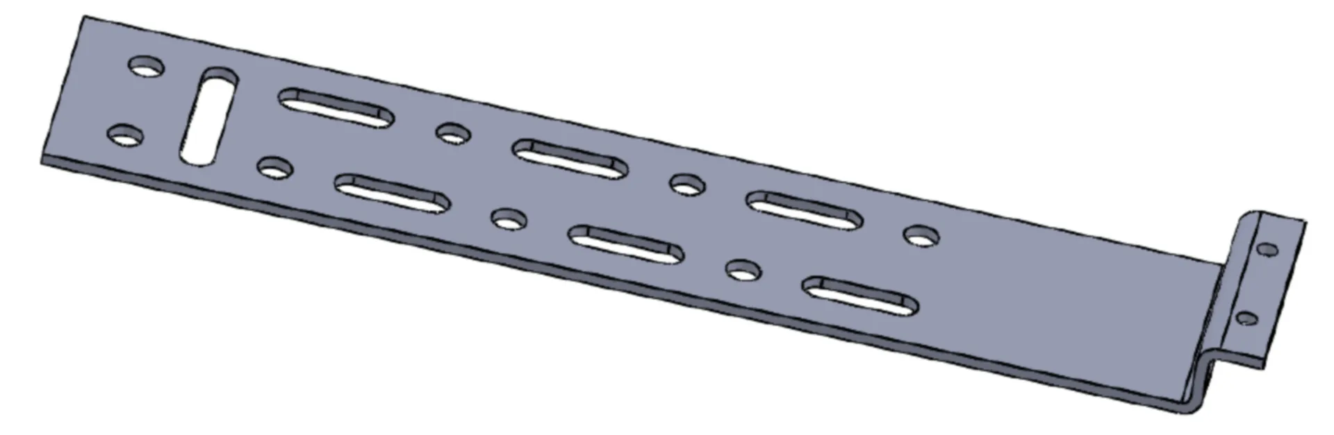 MS Decoupe raamanker (aluminium, 260 x 60 x 3 mm)