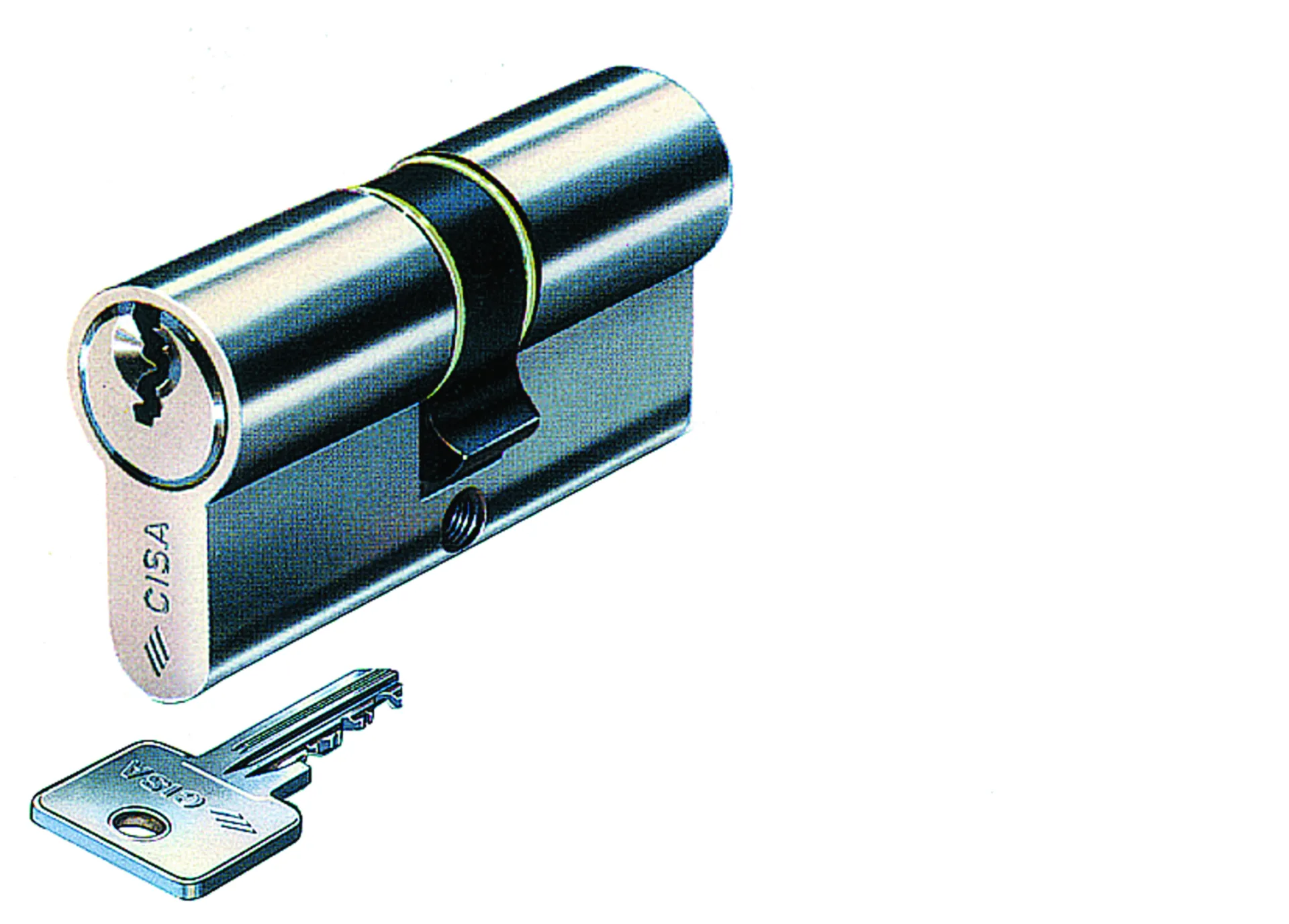 Cisa C2000 cylindre double nickelé (27/33 mm)