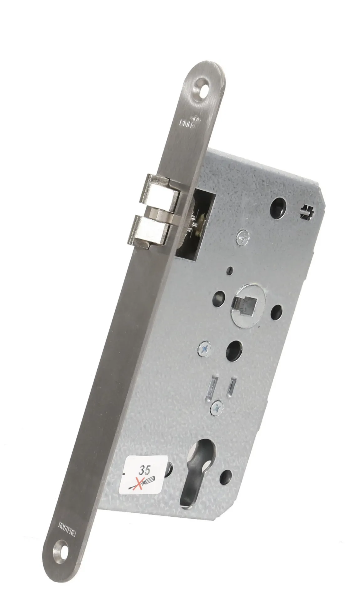 BMH NR3 Languette de porte inox (DIN gauche, 24x235 mm)