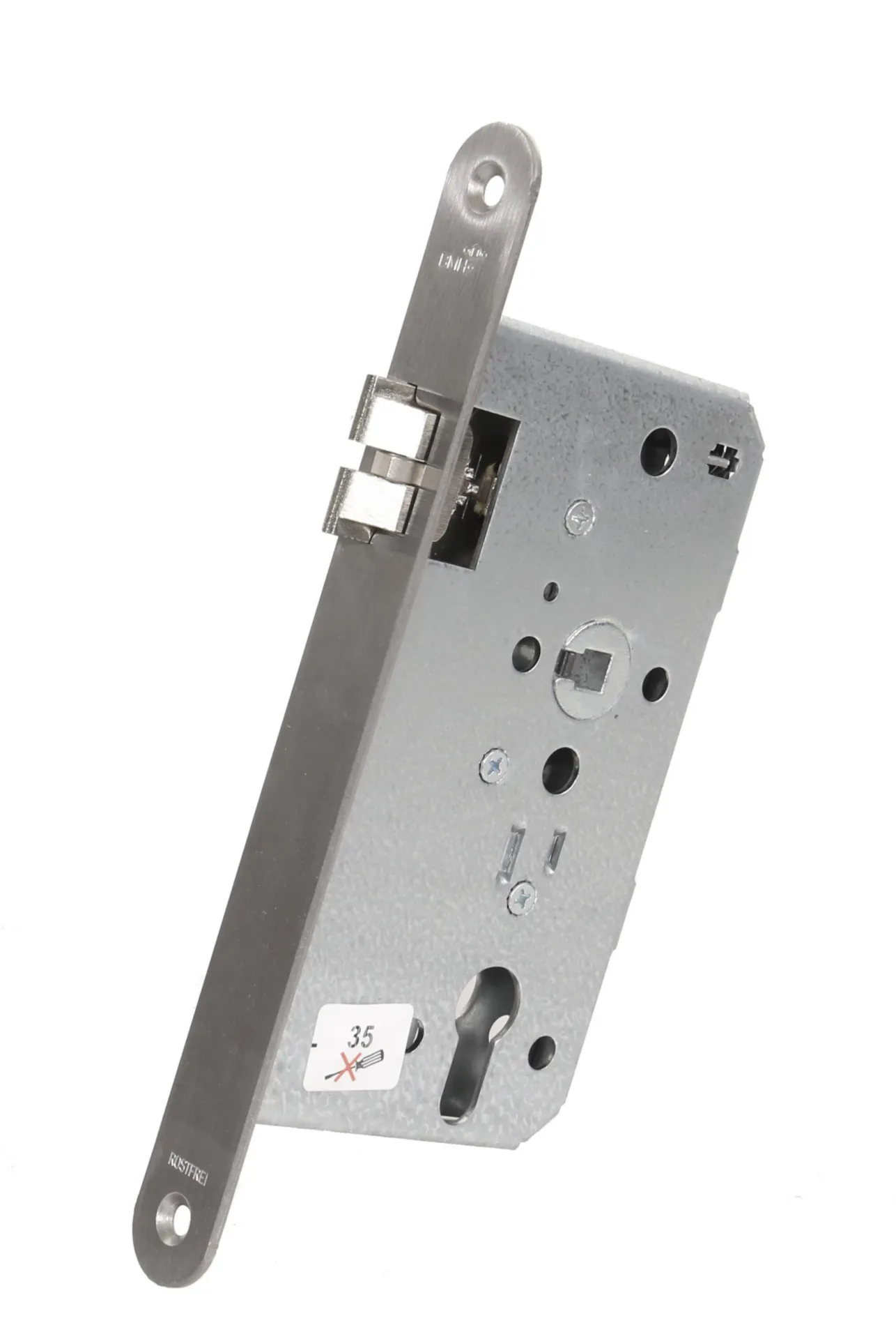 BMH NR3 Lançant à pêne antifr. (inox, entrée 60 mm)