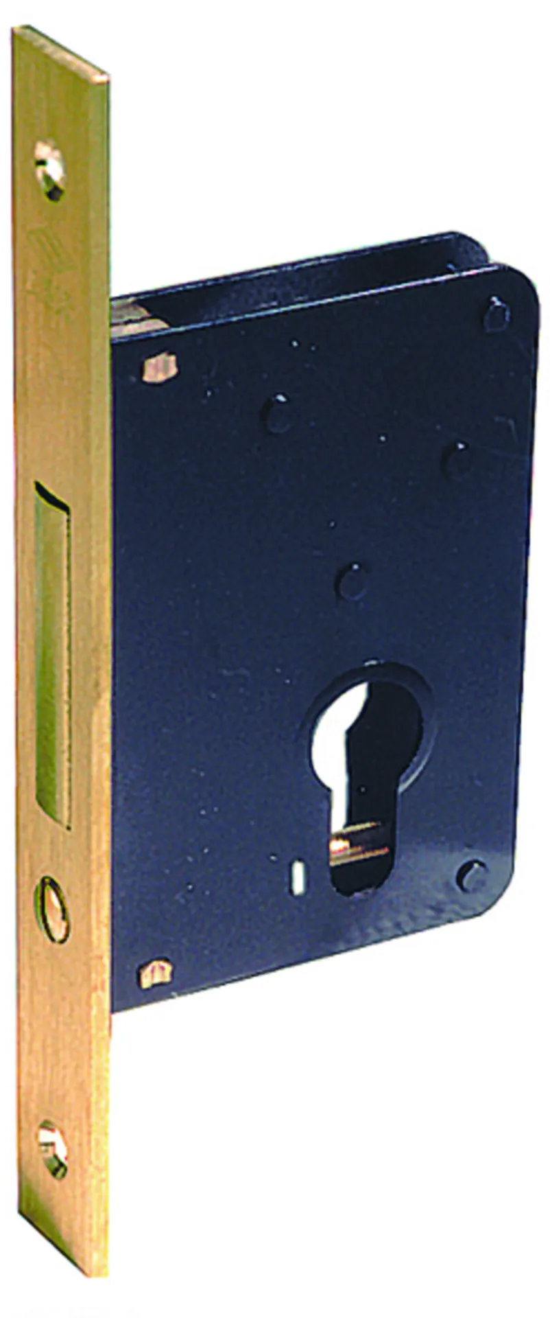 Cisa 52310 Dormant PZ (entrée 60 mm, têtière laiton jaune)
