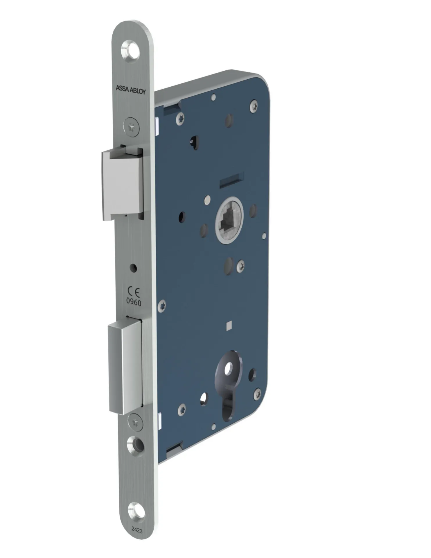 SERRURE LIPS 2423 17U20 A 60E -INOX-KESO-SANS GACHE