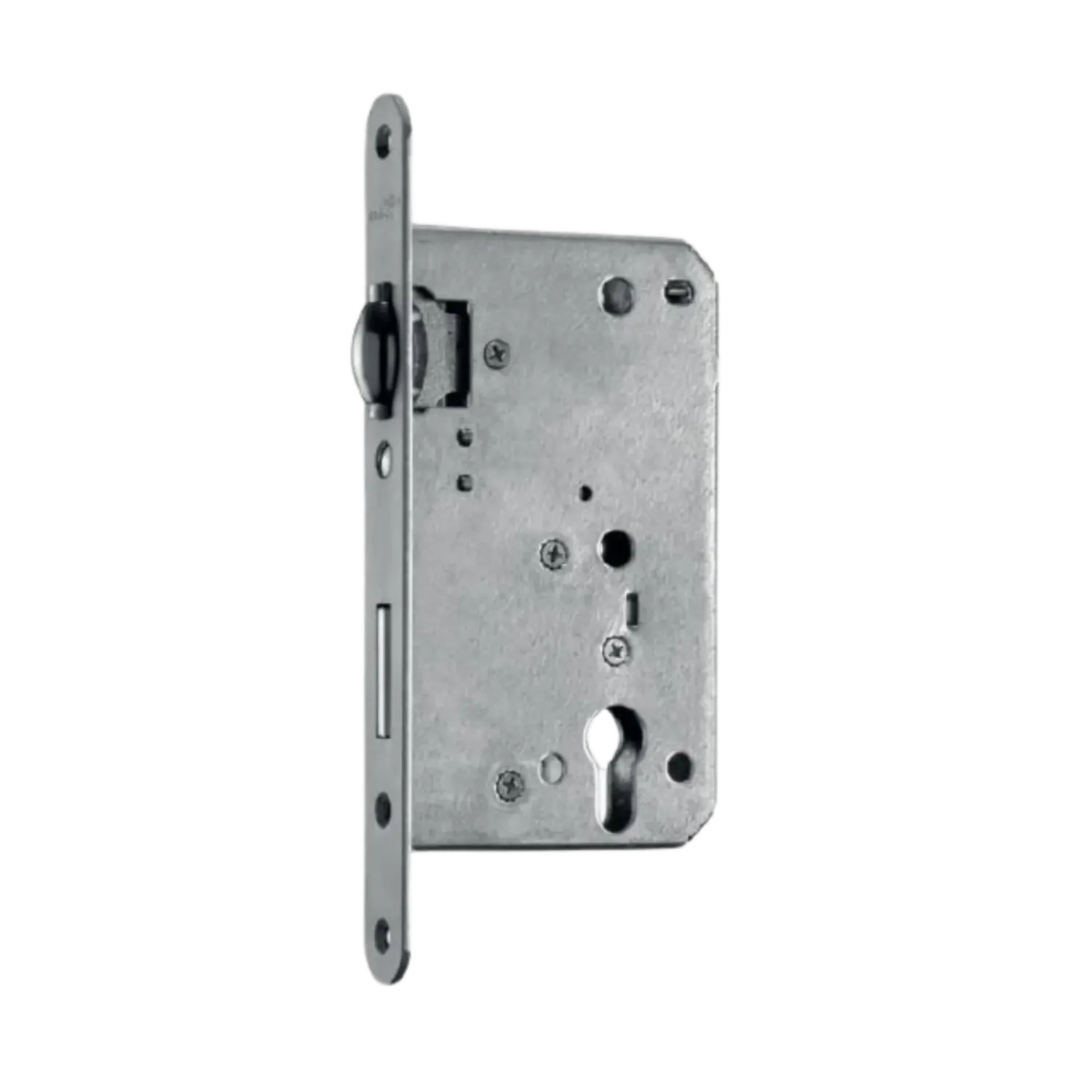 Verrou de porte PZ BMH NR311.28 60/72 avec plaque frontale en inox 24x235mm Verrou de porte PZ BMH NR311.28 60/72 avec plaque frontale en inox 24x235mm