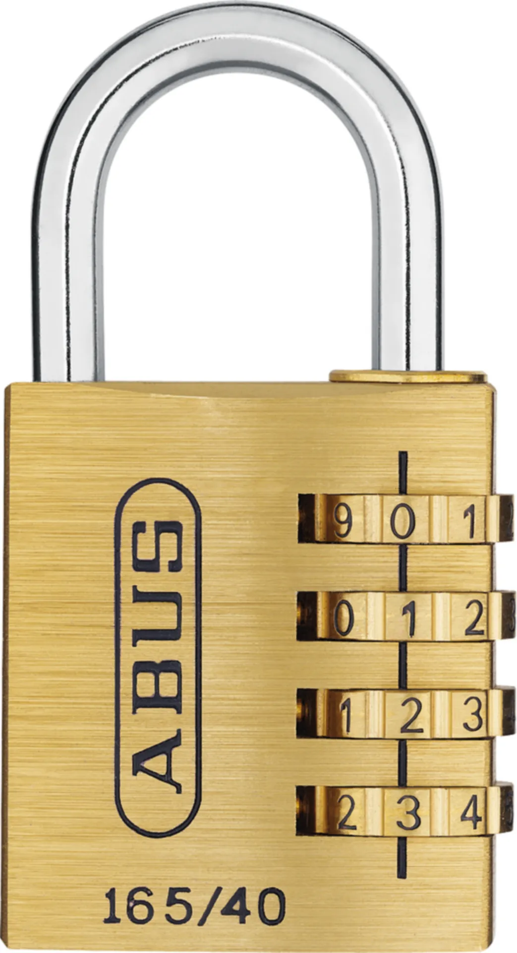 Abus 165 Cadenas à combinaison (anse acier, largeur du corps 40 mm, 26 mm, étrier 6 mm)