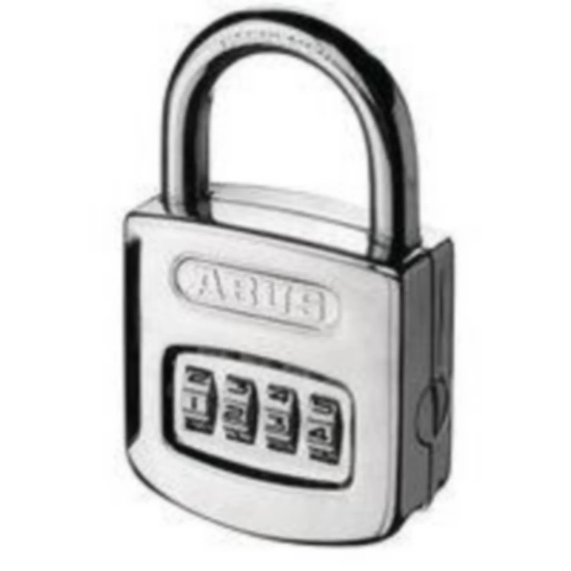 Abus 160/50 cadenas à combinaison (4 chiffres, anse acier trempé)