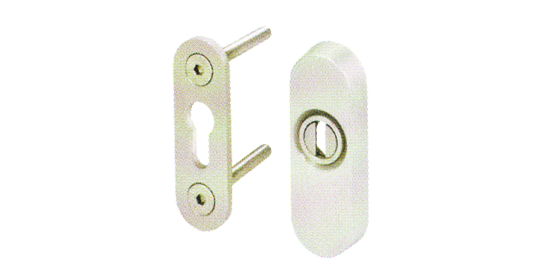 B and B Locks SR02 rosace de sécurité (pour serrure L4, A1 et B1)