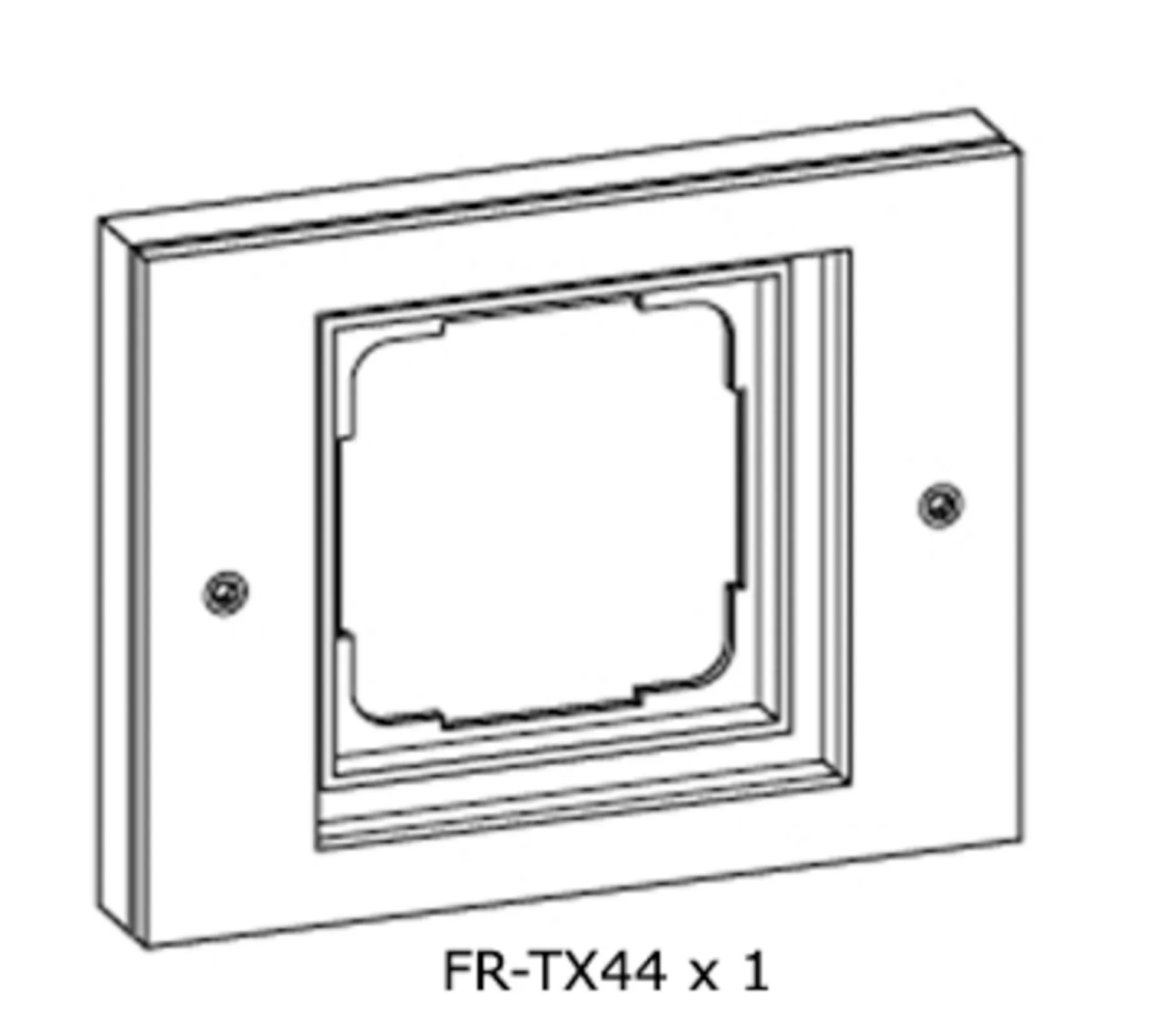 AFDEKKADER DORMA FR-TX 44 - WIT - VOOR SYSTEEM 55