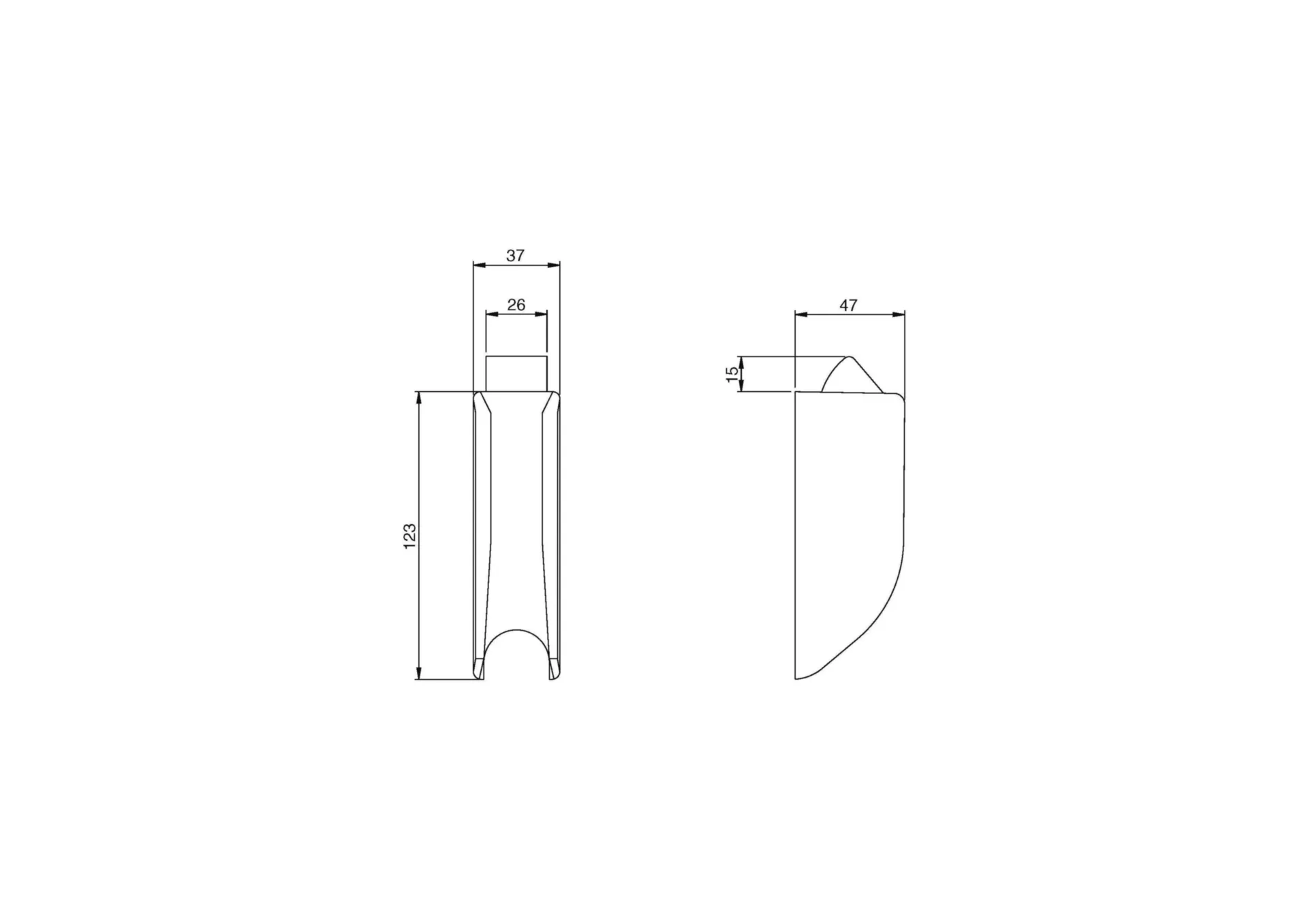 9410203524 ISEO BASE INOX PÊNE HAUT +  PÊNE BAS LATERALE