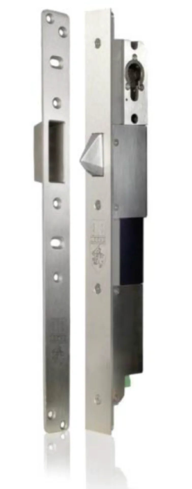 B and B Locks A1B30SX-SSP serrure de sécurité électrique (entrée 30 mm, gâche plate)