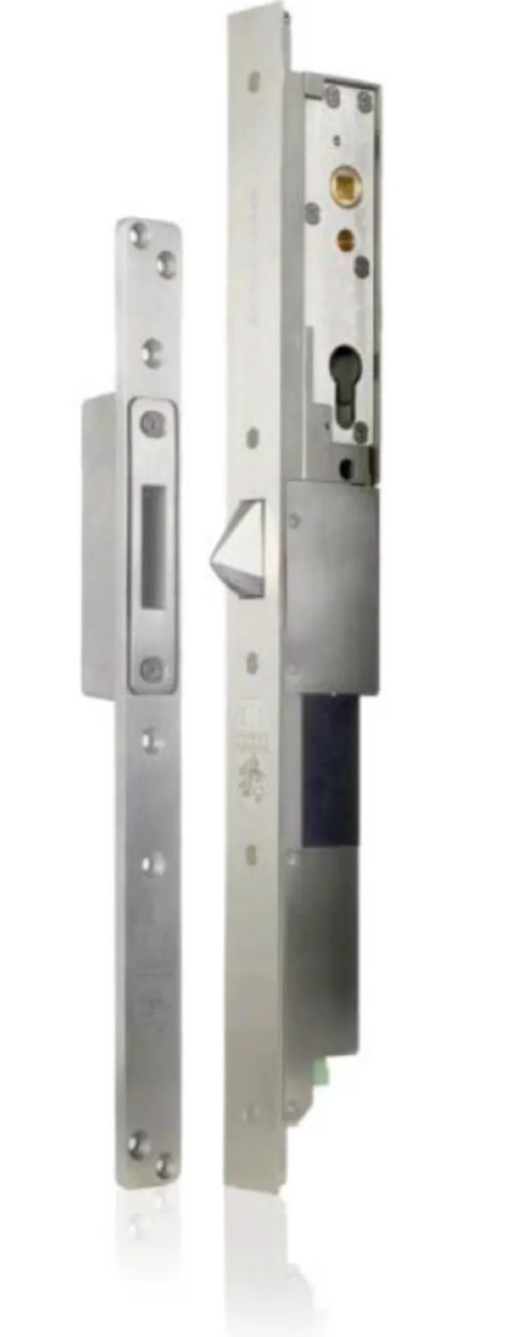 B and B Locks A1B3517HX-ASP serrure de sécurité électrique HX (entrée 35 mm, gâche réglable)