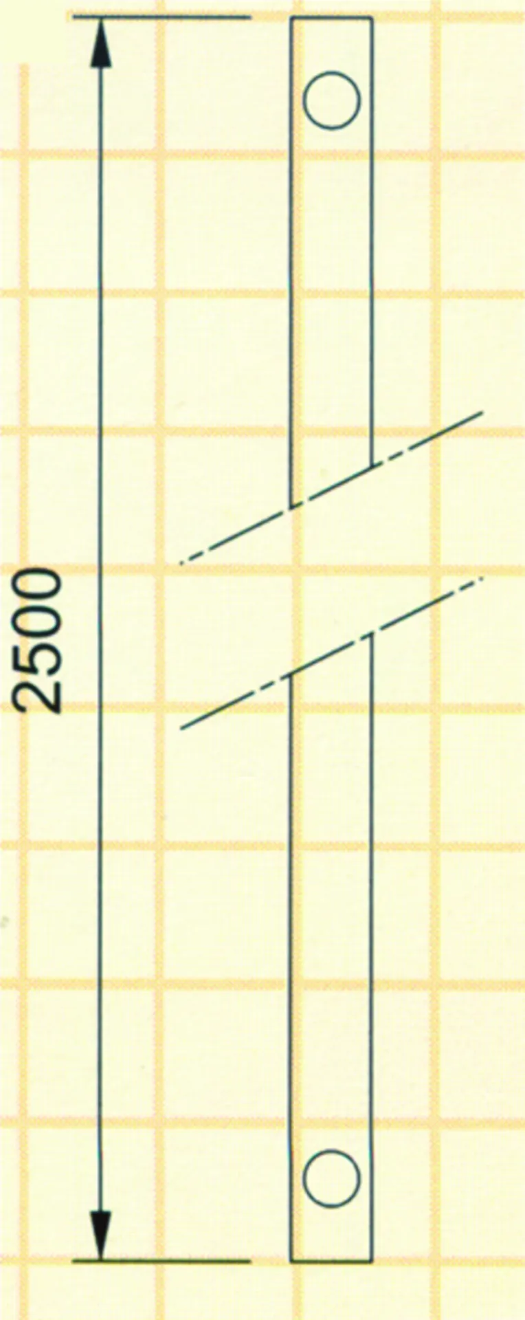 La Croisée 7231 Set de tringles pour raampomp DS6887 7211 (aluminium, 2 x 1250 mm, RAL9006)