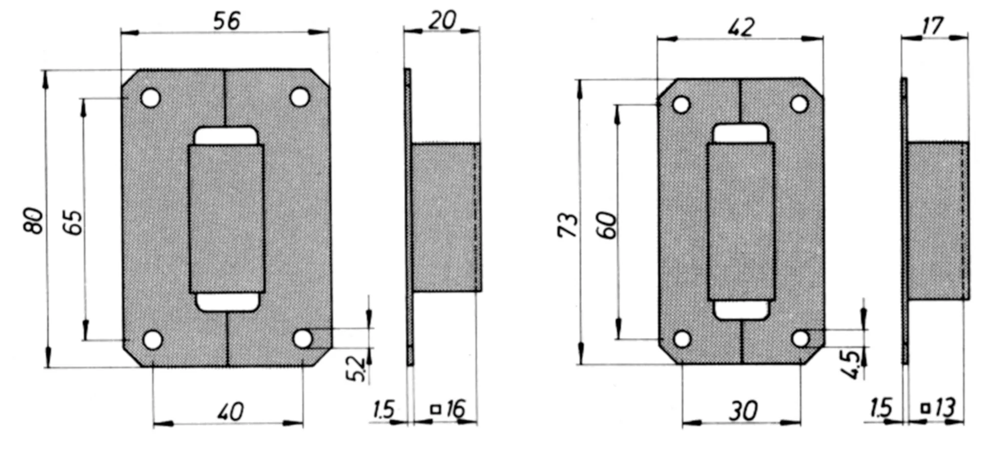 Deni 4155/13 stangengeleider (afz)