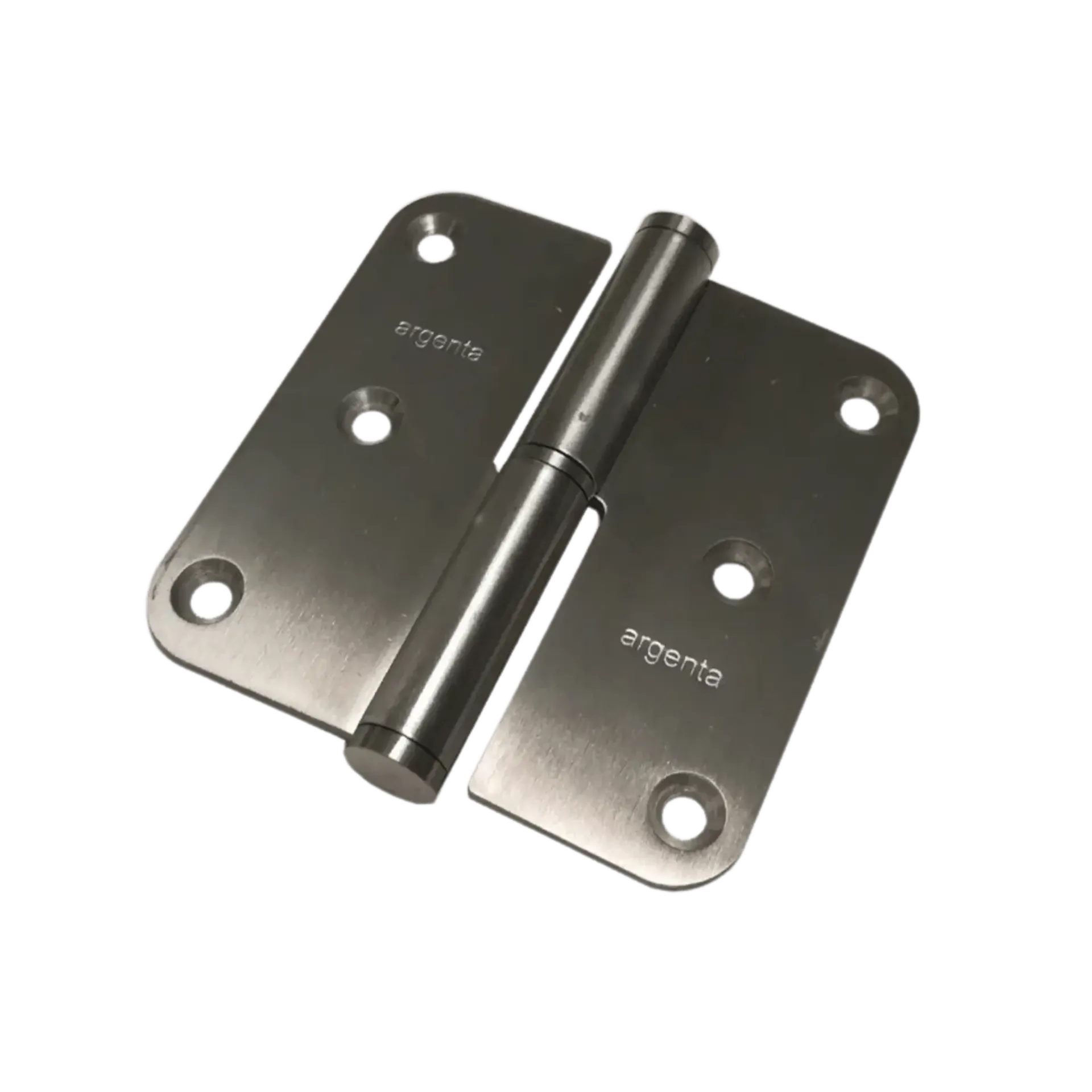Paumelle 80x80mm Droite Fini Dia 12mm Épaisseur 2,5mm Inox 201