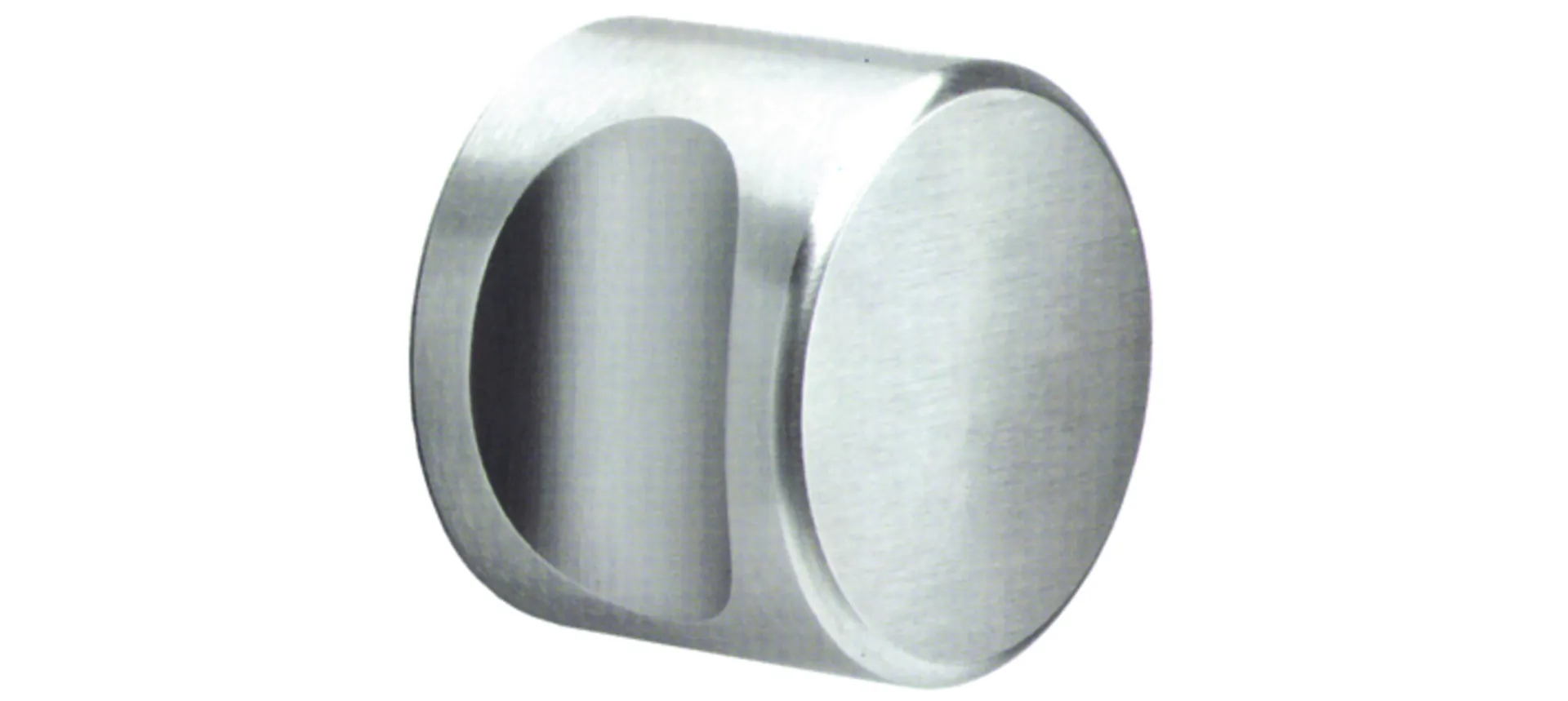TL0401 - BOUTON FIXE CYLINDRIQUE TL Ø50MM + TIGE CARRÉE M12 - H=40MM - INOX