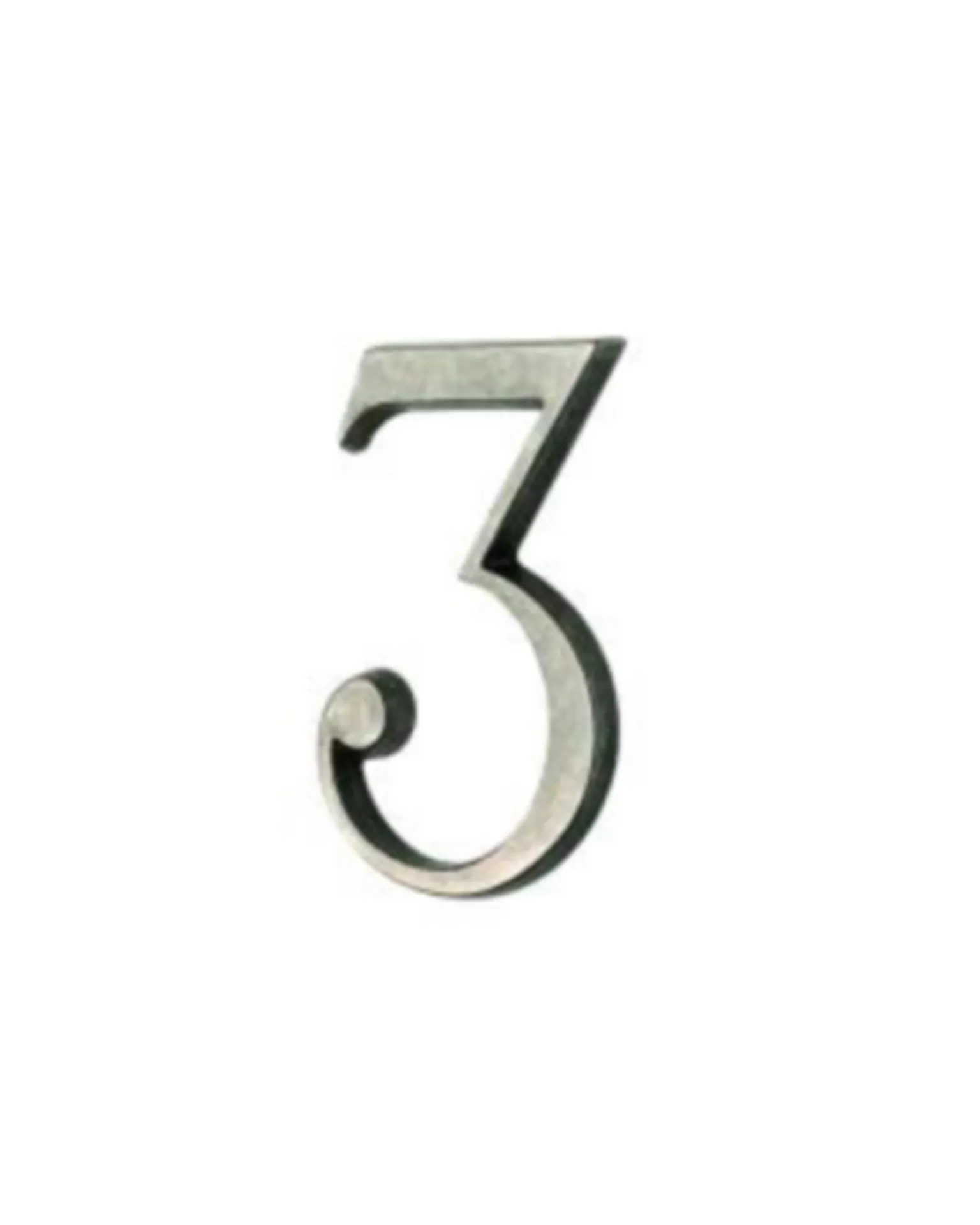 NUMERO DE MAISON '3' 784-03-96-01 - LAITON TIN