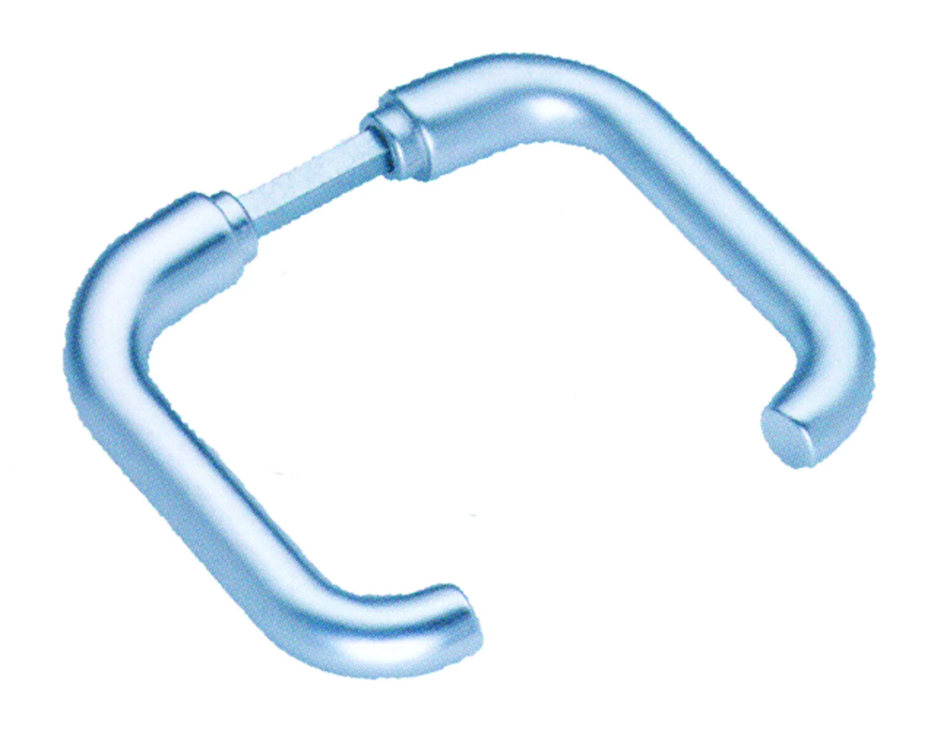 Brialma U-E0650 Paire de poignées de porte (alu F1, 8x40 mm, sans rosace)