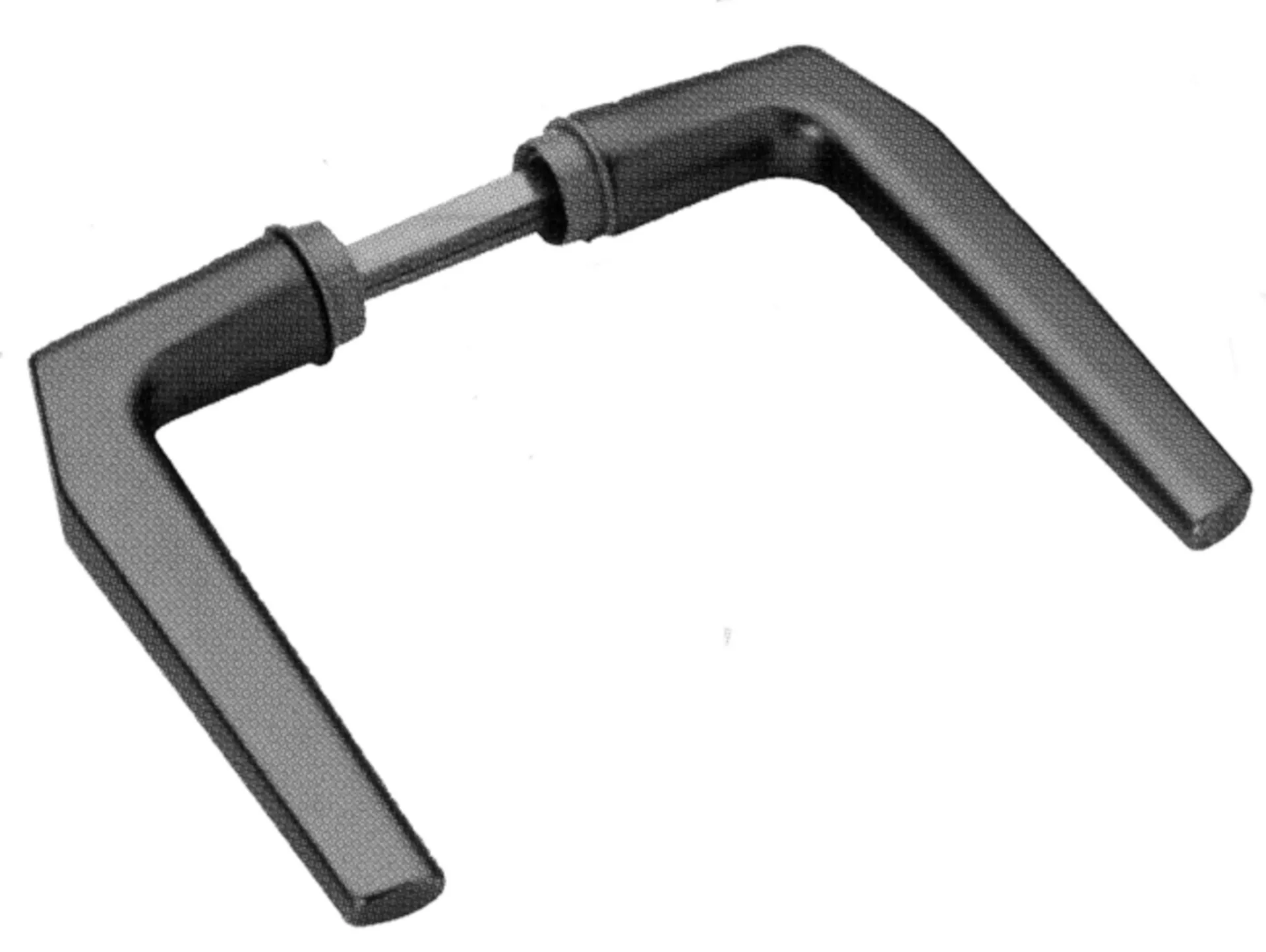 Brialma Poignées de porte modèle L J0550 (alu F1, 8x40 mm, sans rosace)