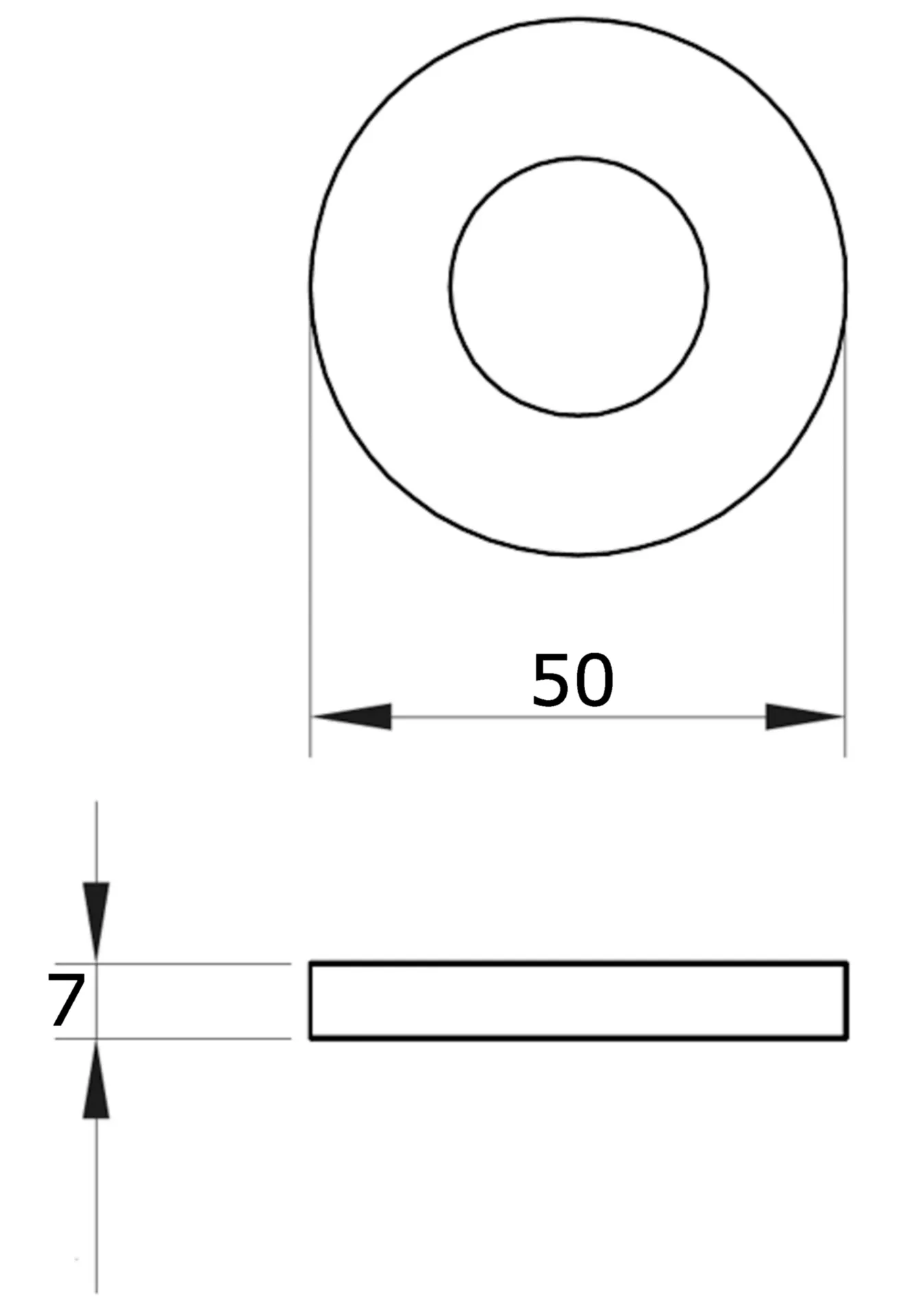 Brialma Paire rosaces rondes 8100 (aluminium F1, 50 mm)