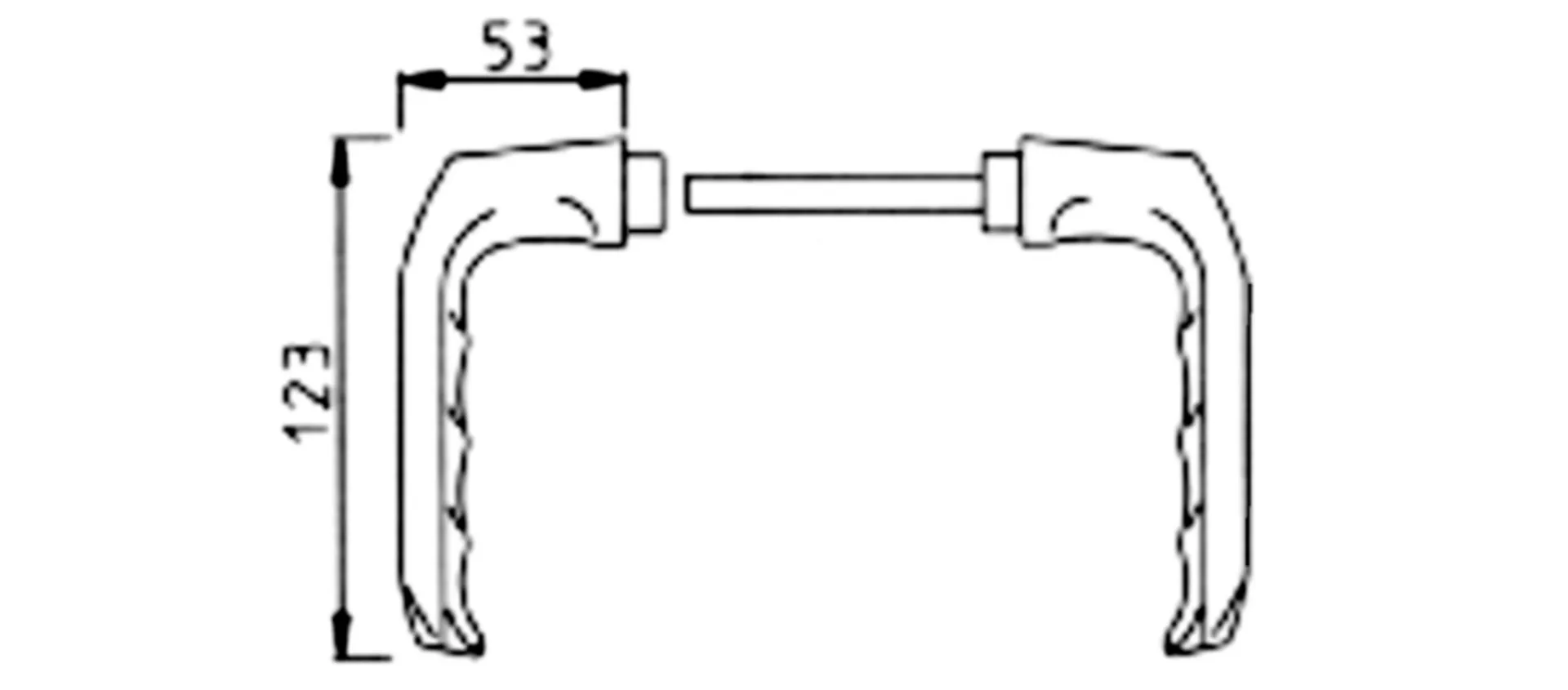 DEURKRUK HOPPE 113 (PAAR) EXCL. KRUKROSAS DD.30-49MM ALU F2