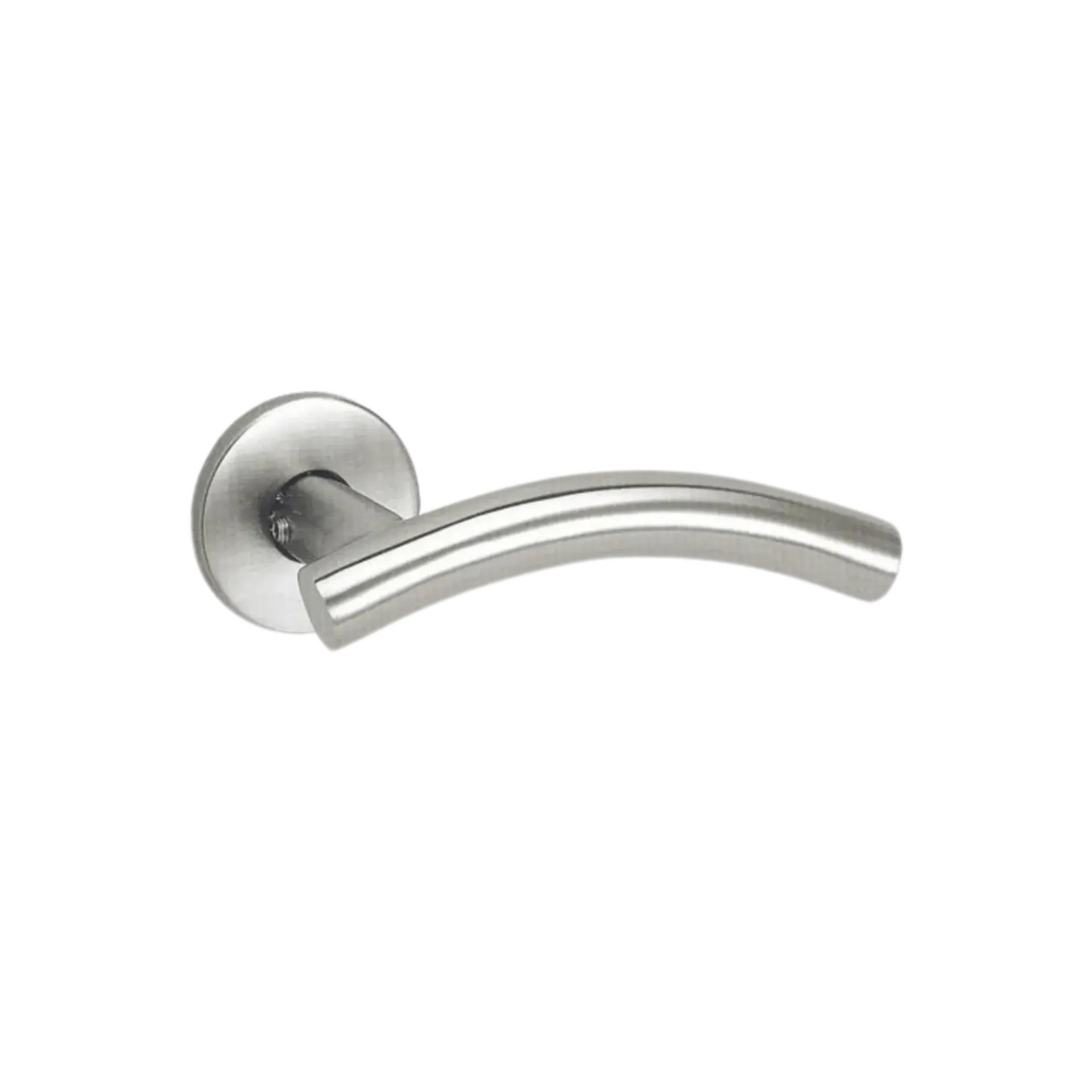 Paar krukken "Bow 01" TL ø19 mm op ronde rozet - TL3108 - inox