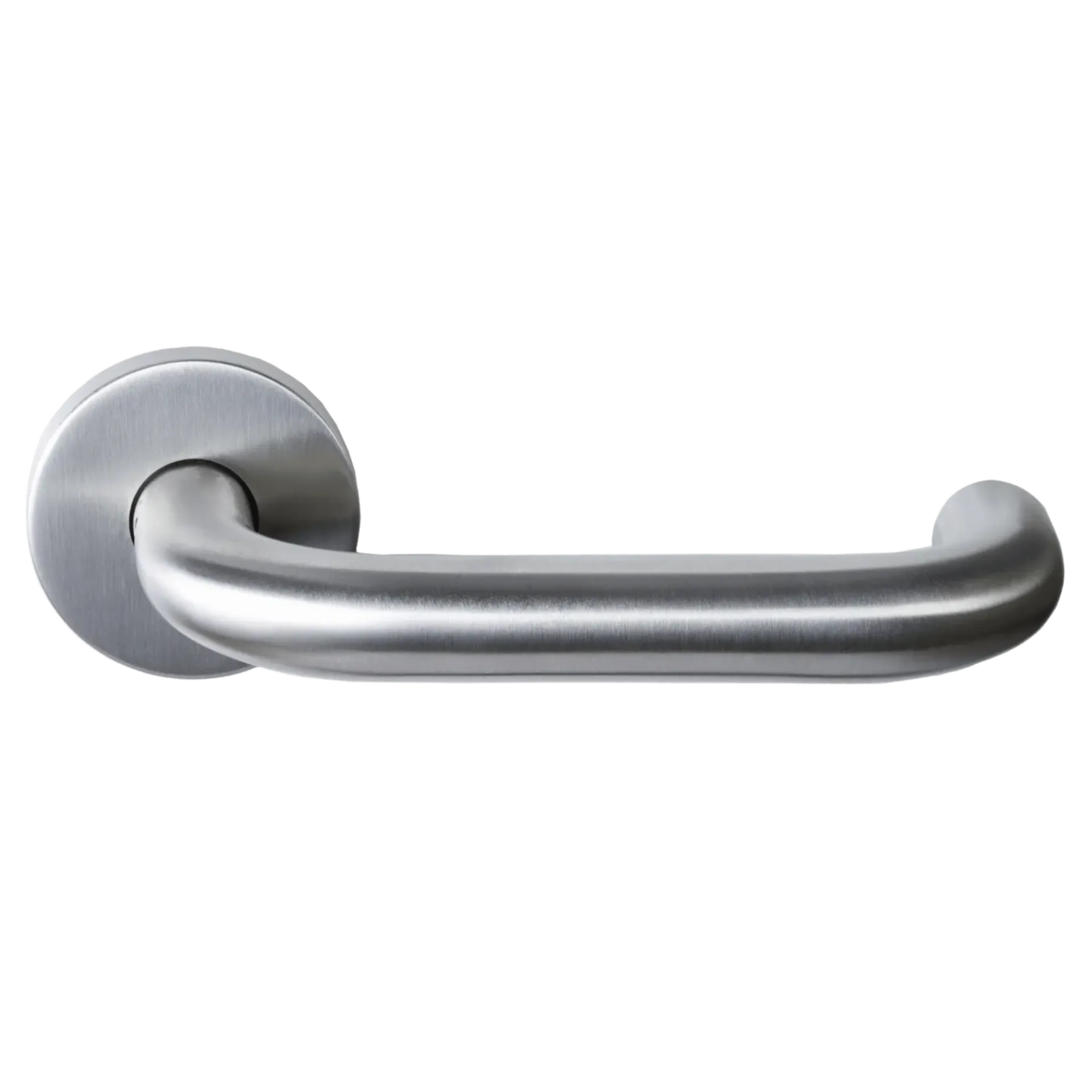 Poignée de porte modèle u (Paire) 19 mm excl. rosaces en inox avec crans