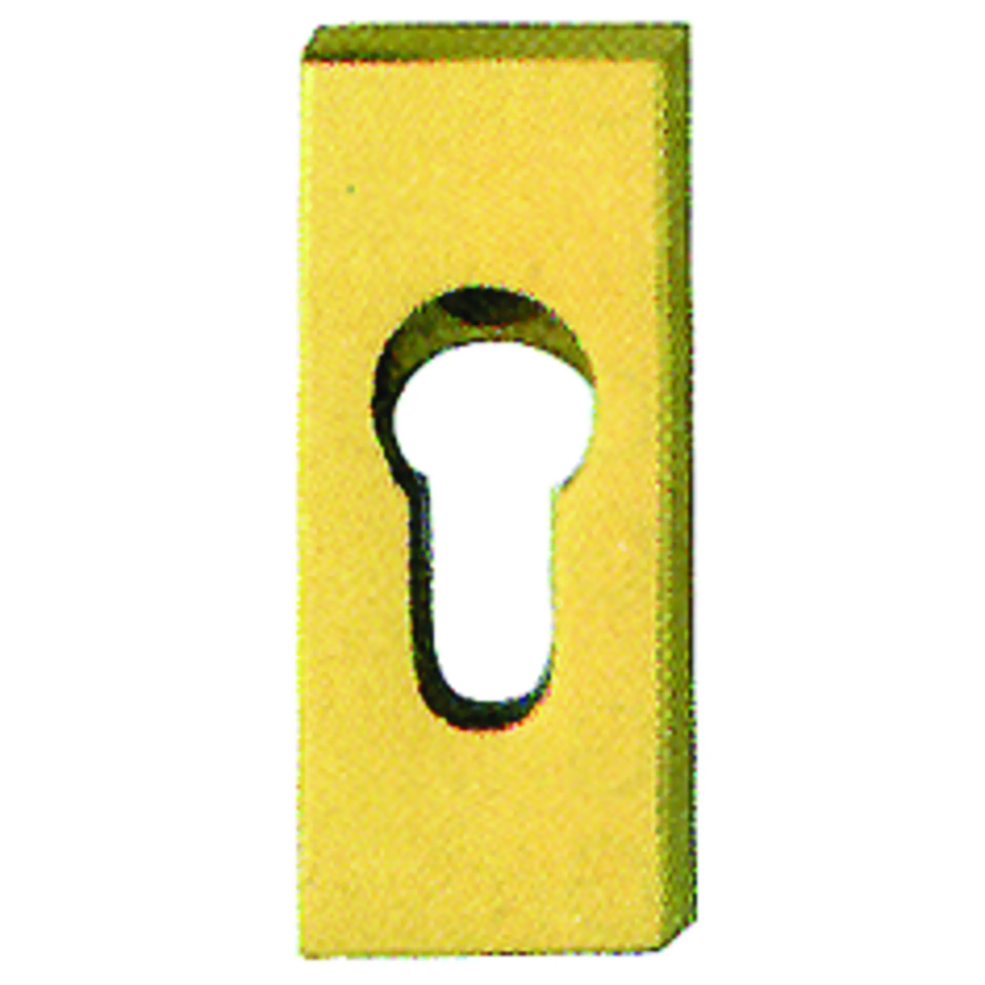 ENTREE DE SECURITE 10MM  70X30MM LAITON POLI