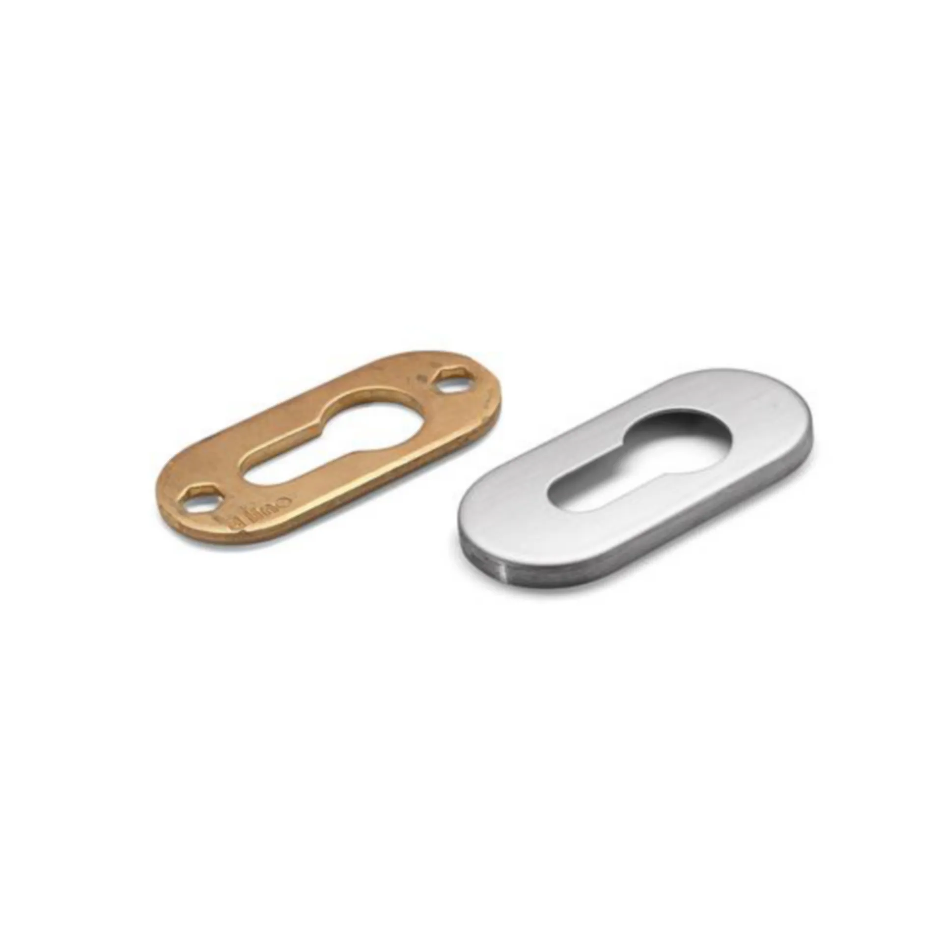 PAIRE ENTREES PZ OVALE 14.3437.02 CODE419 FIX.INV.) INOX
