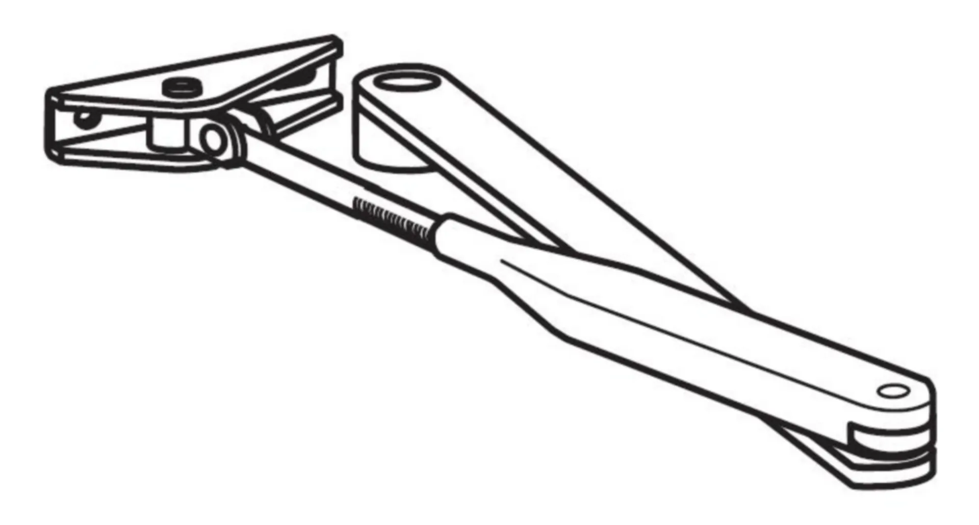 Bras en ciseaux TS71/TS72/TS73/TS83, Couleur argent