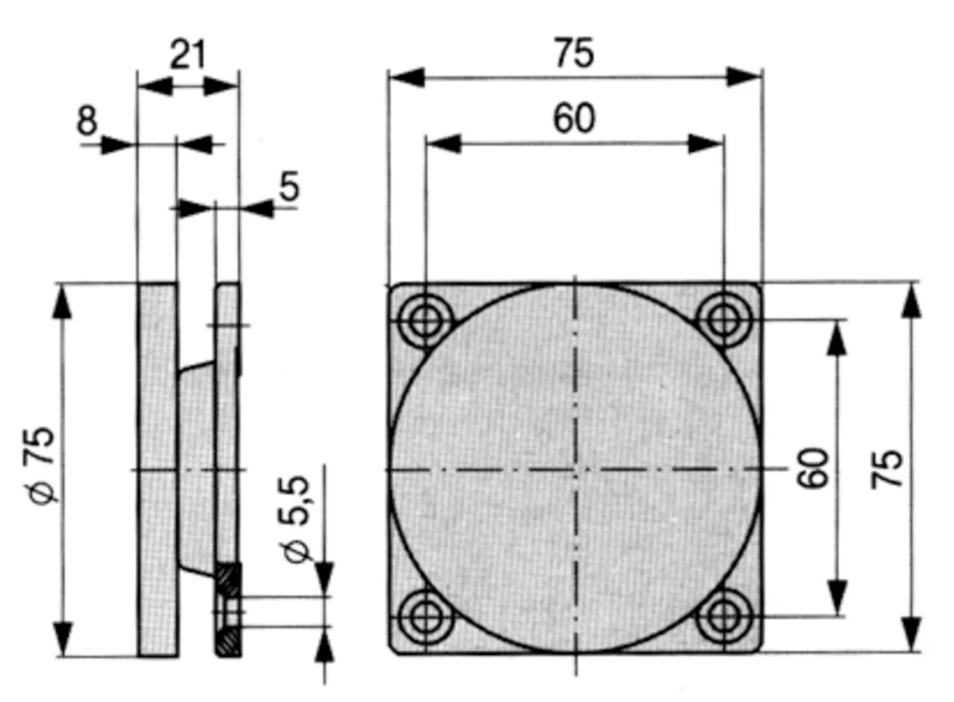 ANKERPLAAT VR ELEKTROMAGNEER MAG1