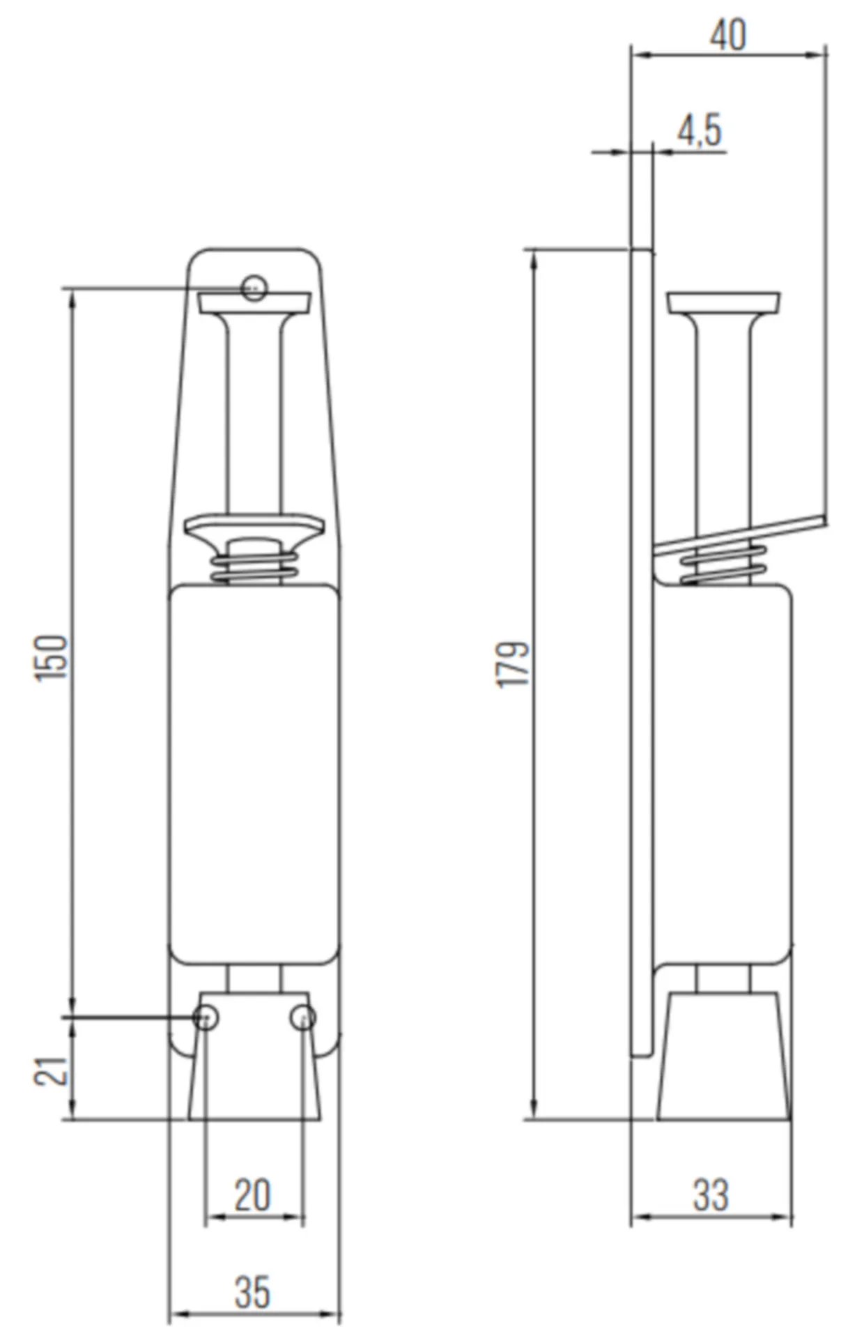 CALE PORTE 3833 0040 83 INOX