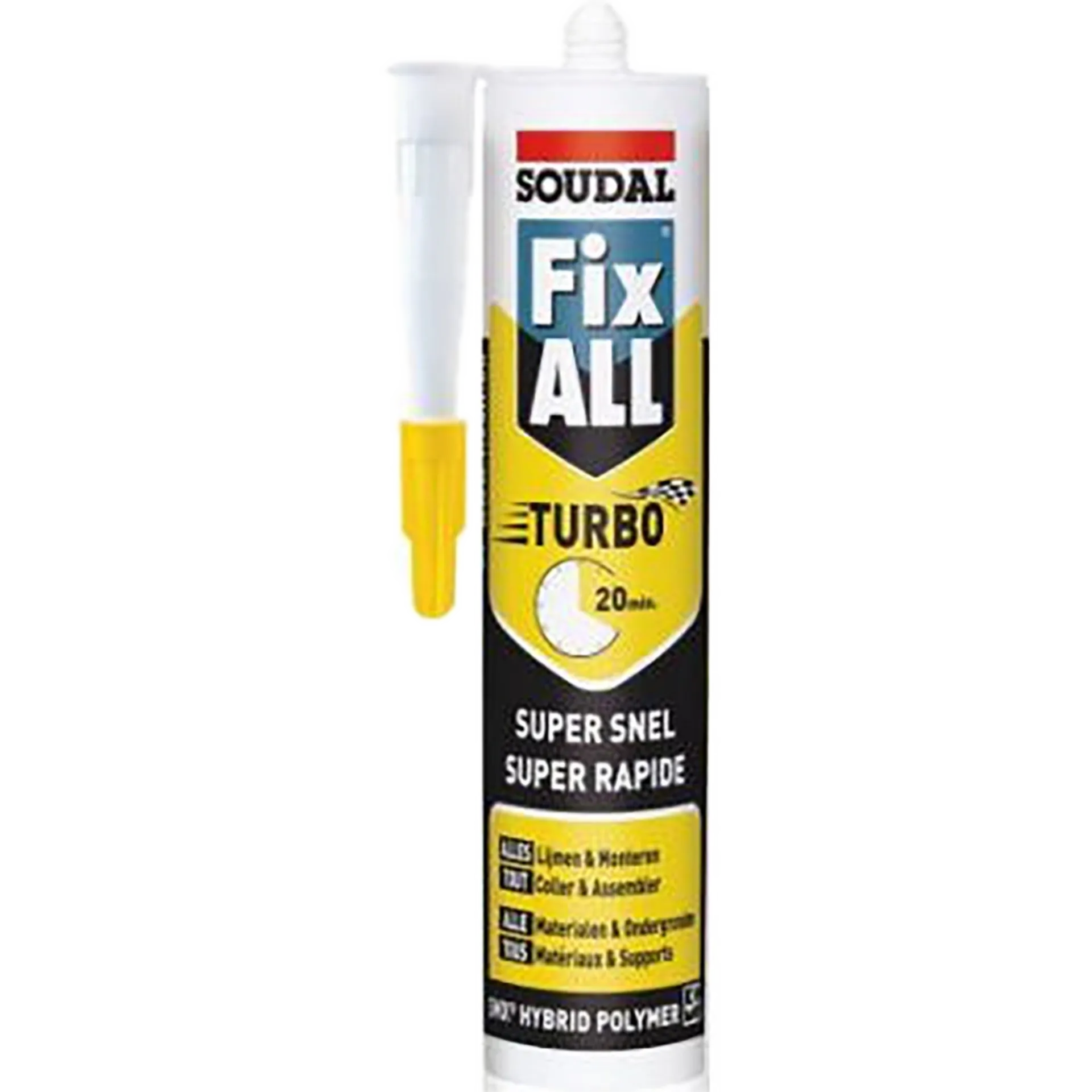 Colle mastic Fix-All Turbo cartouche 290 ml - blanc Colle mastic Fix-All Turbo cartouche 290 ml - blanc