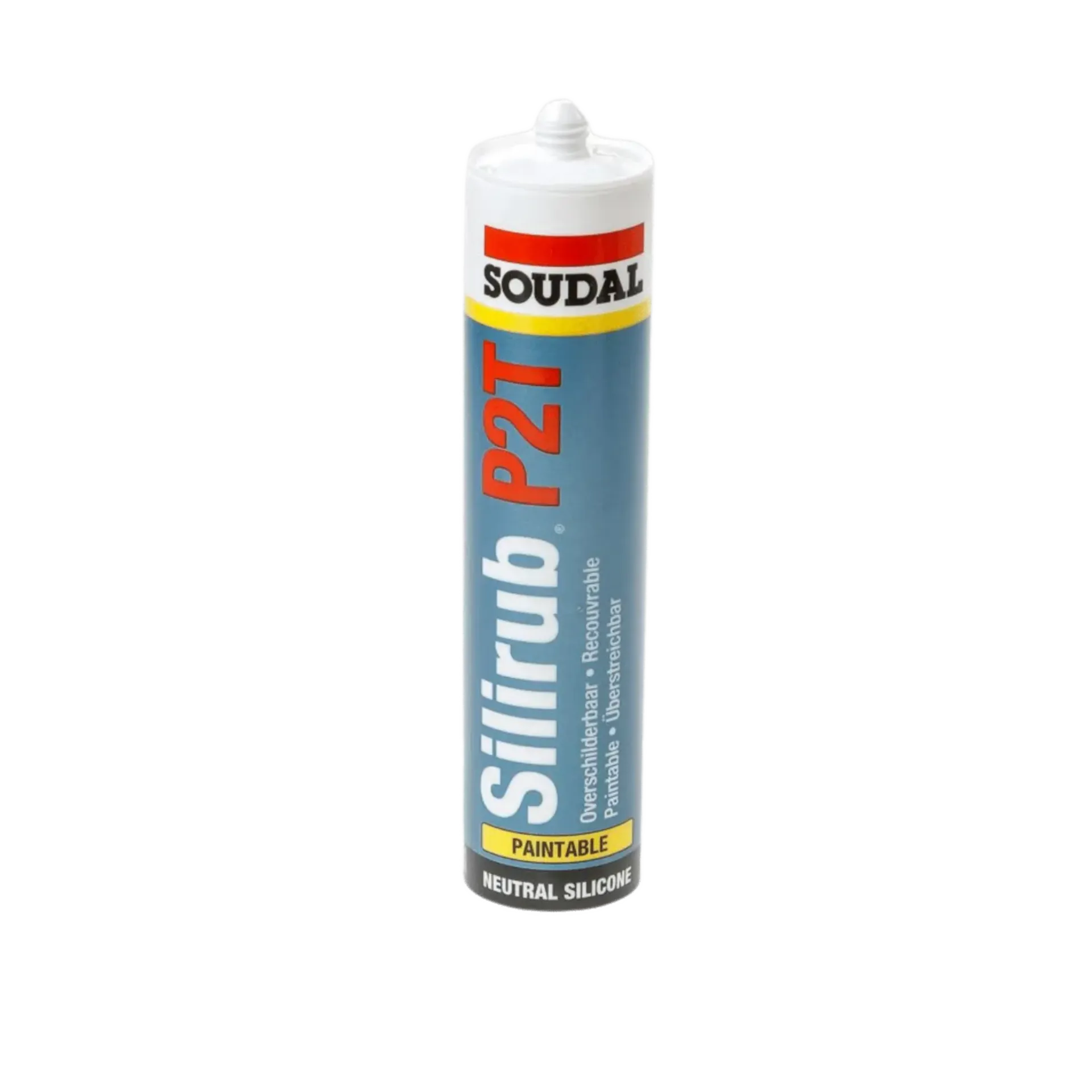 Silirub P2(T) - Neutrale Silicone - Overschilderbaar - 300 ml - Transparant