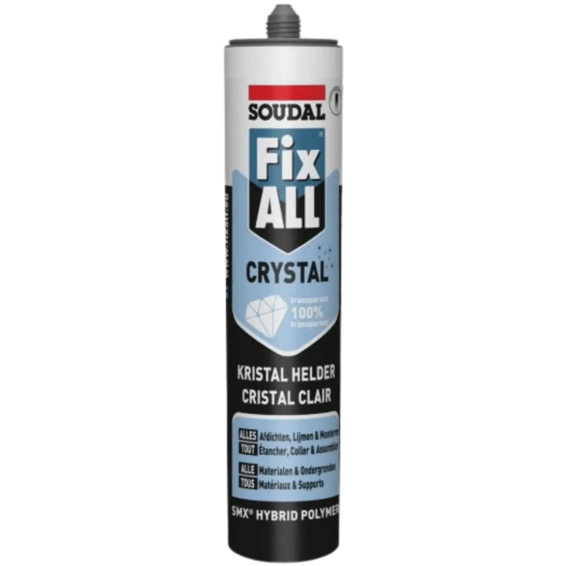 Koker 290ml Lijmkit - Fix-All Crystal Transparant