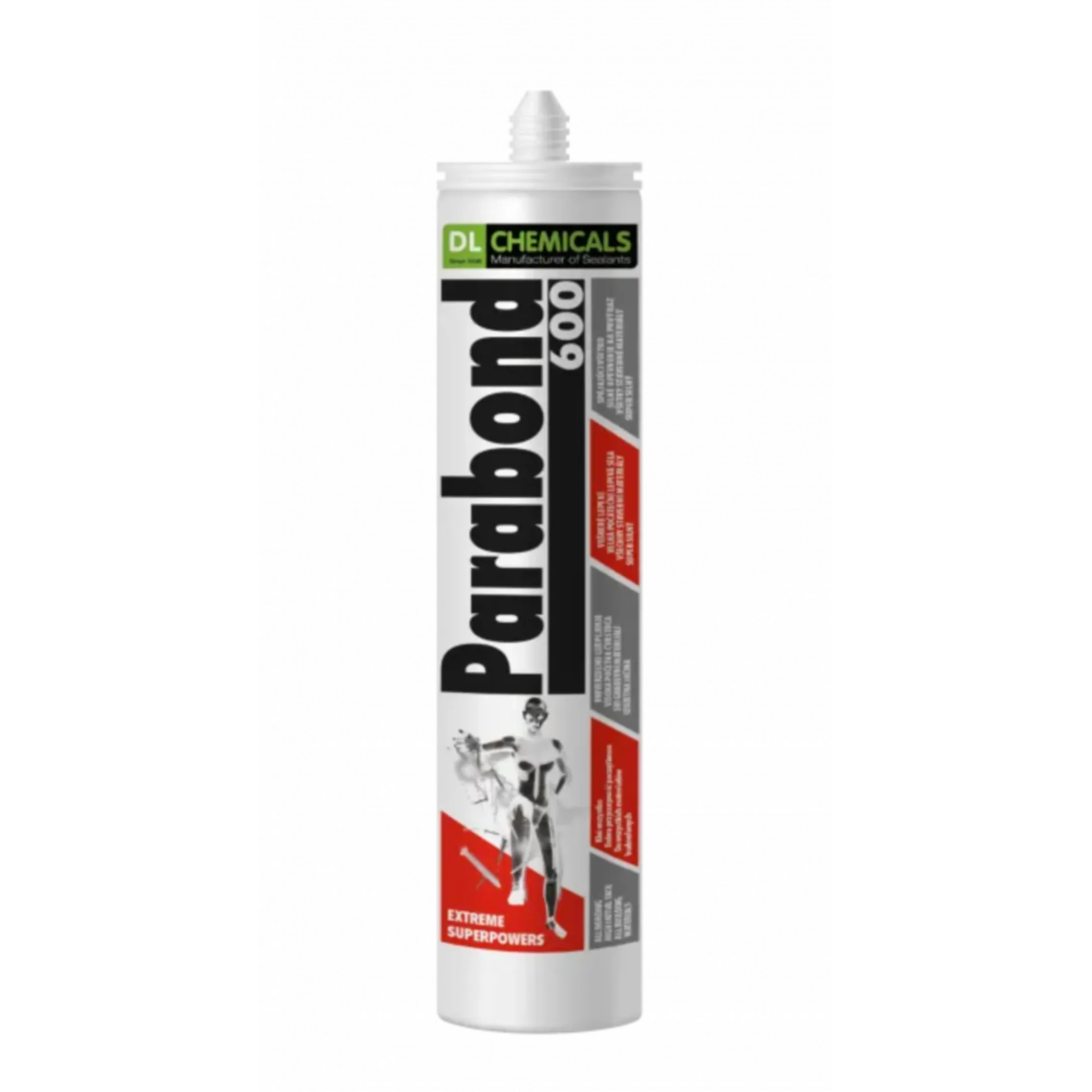600 elastische lijmkit - Wit (Koker 290 ml)