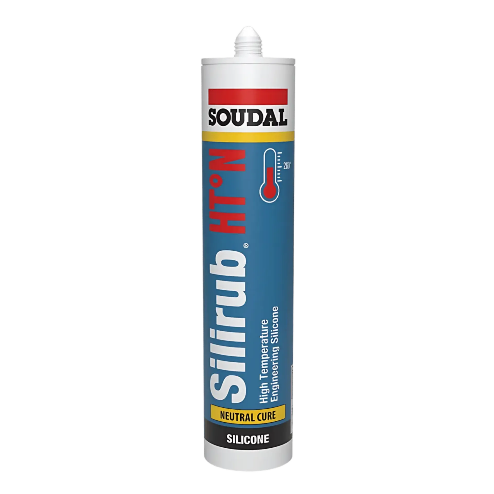 Neutrale hittebestendige silicone Silirub HT°- n koker 300 ml - zwart Neutrale hittebestendige silicone Silirub HT°- n koker 300 ml - zwart