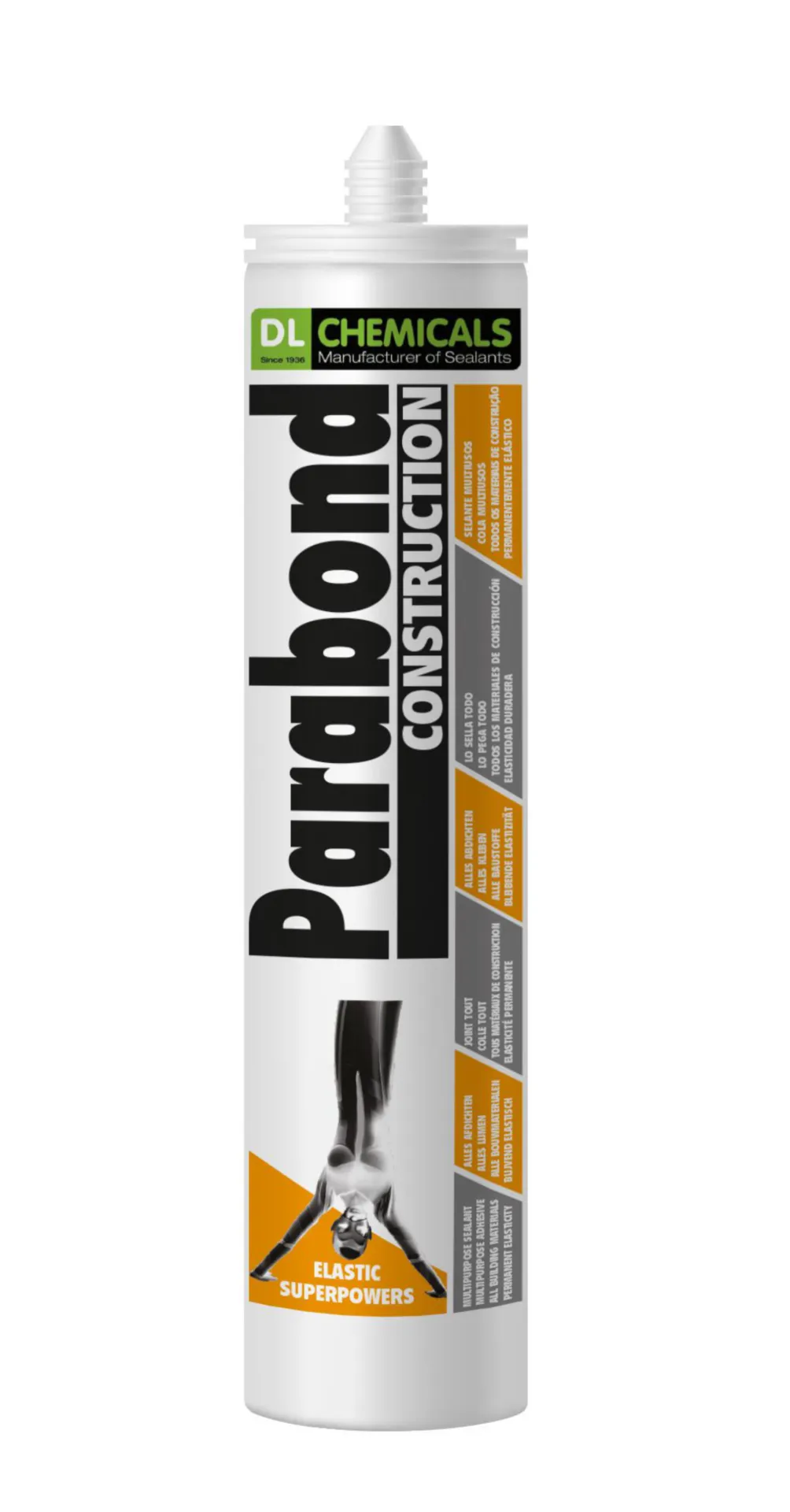 Parabond Construction - RAL 9011 zwart (koker 290ml) Parabond Construction - RAL 9011 zwart (koker 290ml)