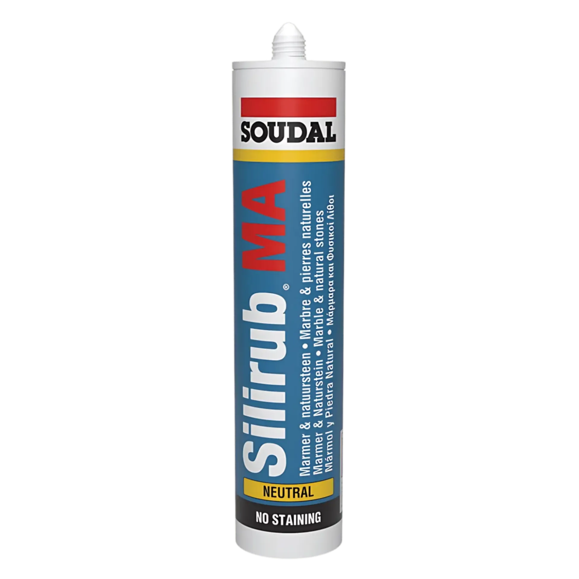 Neutrale silicone Silirub MA voor natuursteen koker 300 ml - antraciet RAL 7016