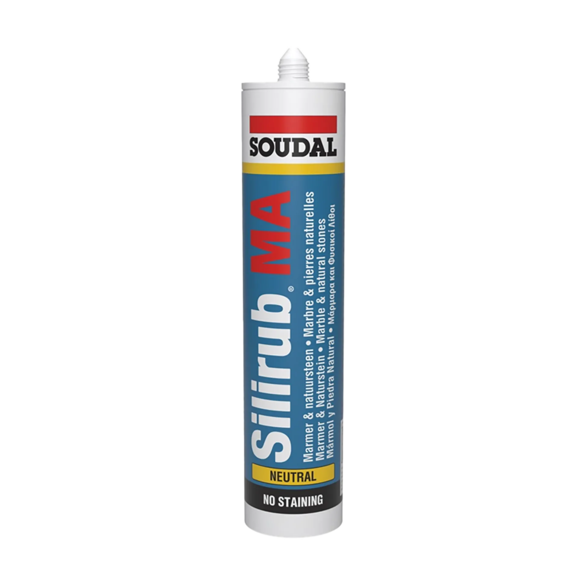 Silicone Silirub Ma Voor Natuursteen - Neutrale Silicone - 300 ml - Marmergrijs Silicone Silirub Ma Voor Natuursteen - Neutrale Silicone - 300 ml - Marmergrijs