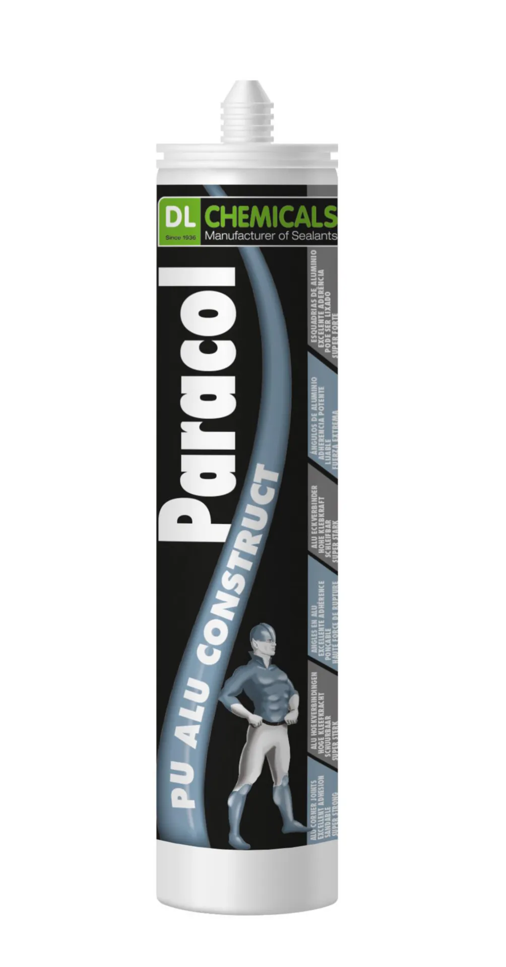 Paratan/Paracol Alu Construct Colle PU pour Construction en Aluminium (Cartouche 310 ml)